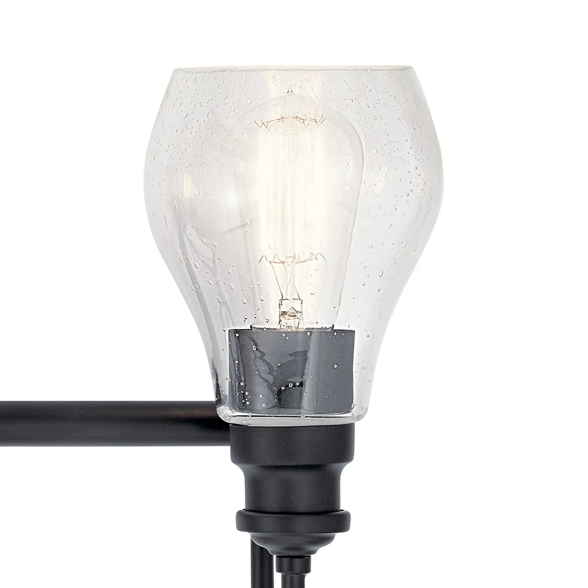 Greenbrier 34" 4-Light Bath Vanity Light, Black Finish - Bees Lighting