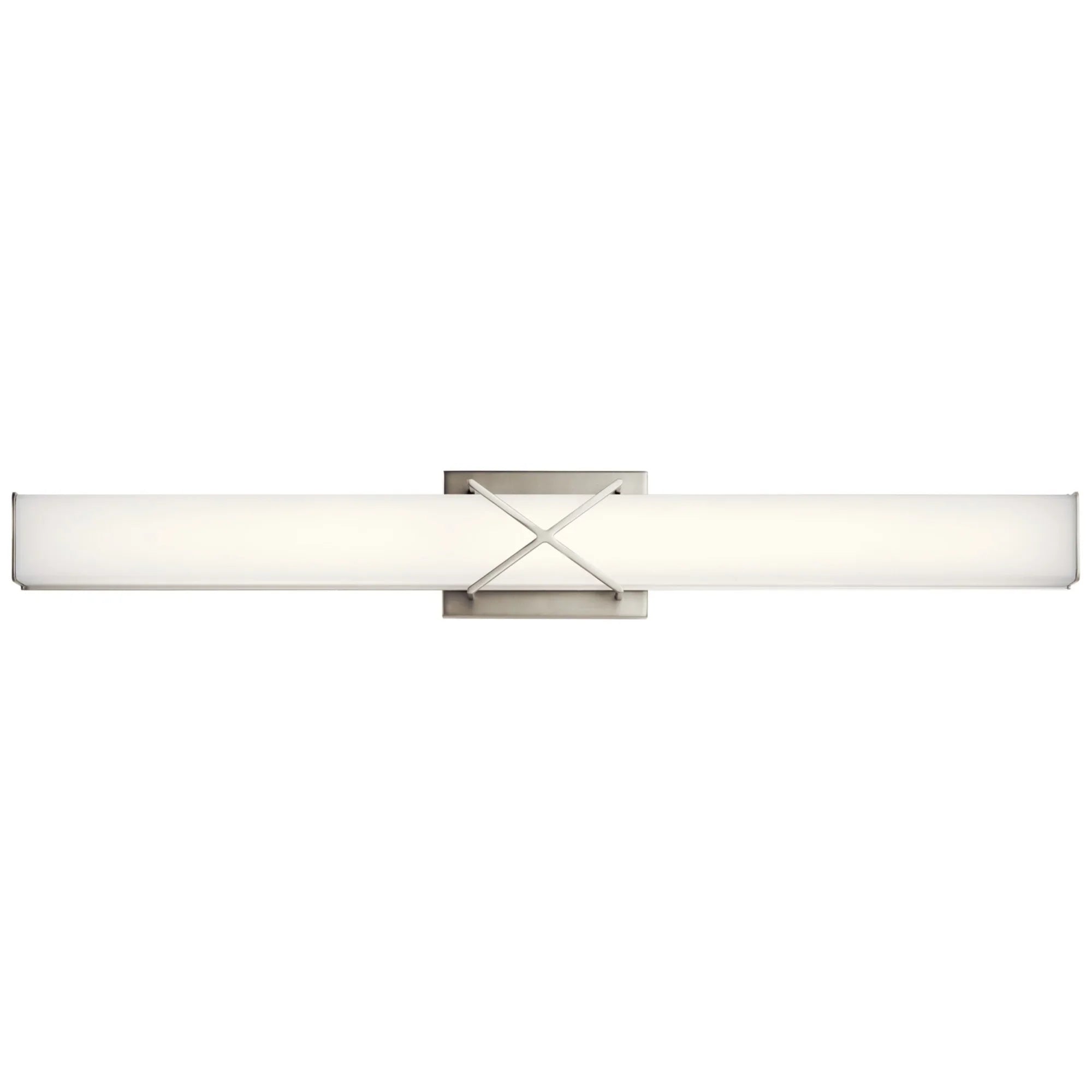 Trinsic 32" LED Linear Bath Vanity, Brushed Nickel Finish - Bees Lighting