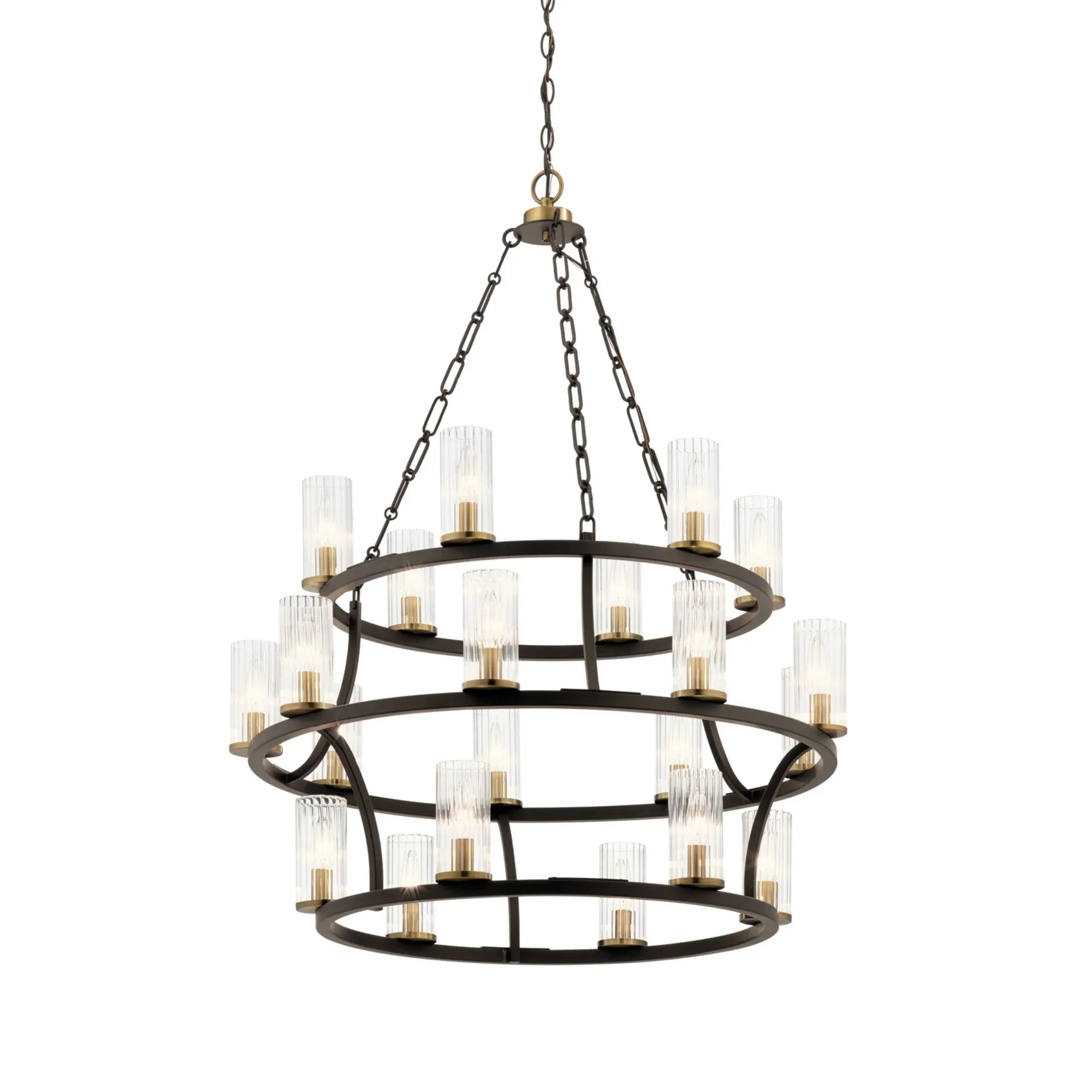 Mathias 32" 21 Light Chandelier, Olde Bronze Finish - Bees Lighting