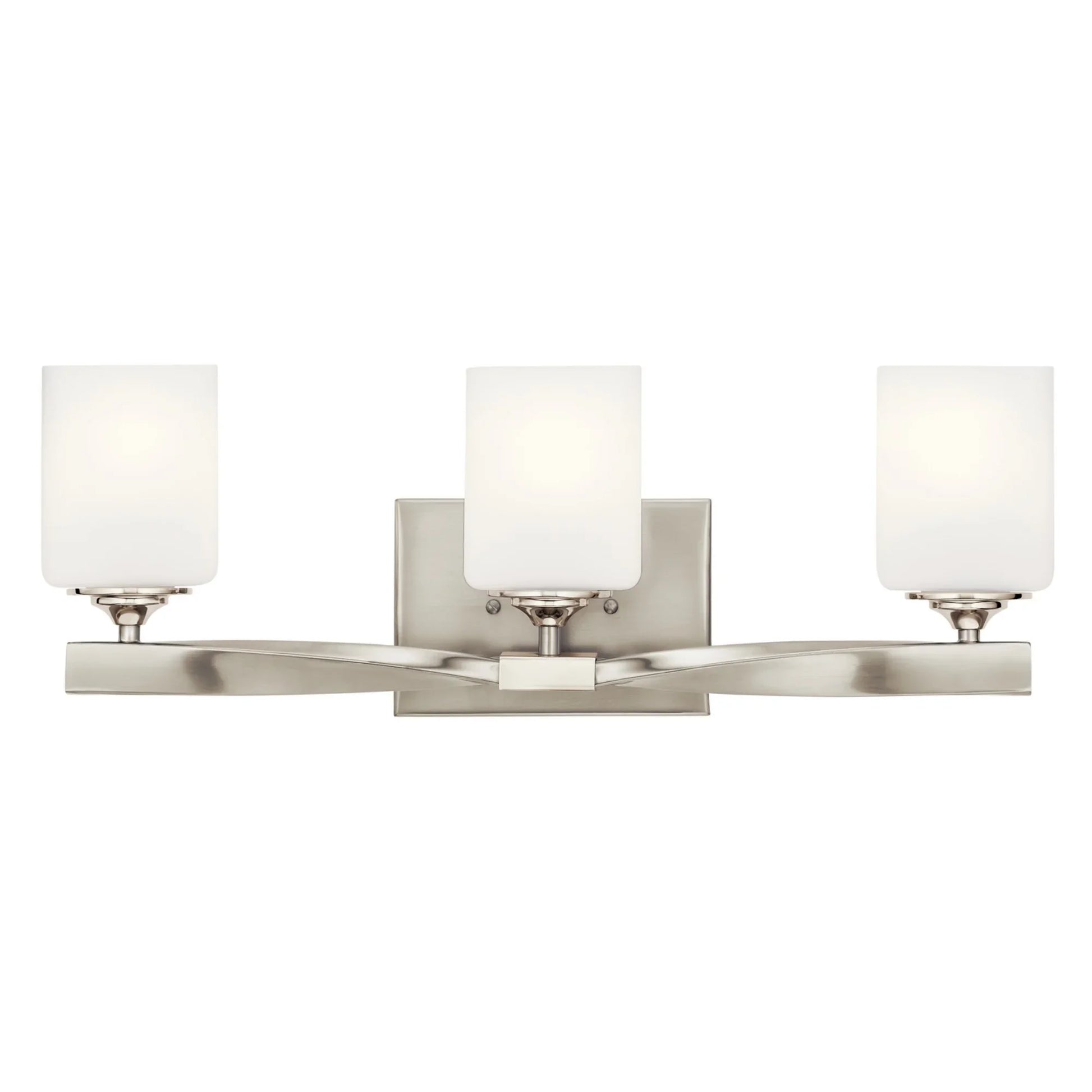 Marette 23" 3-Light Bath Vanity Light, Brushed Nickel Finish - Bees Lighting