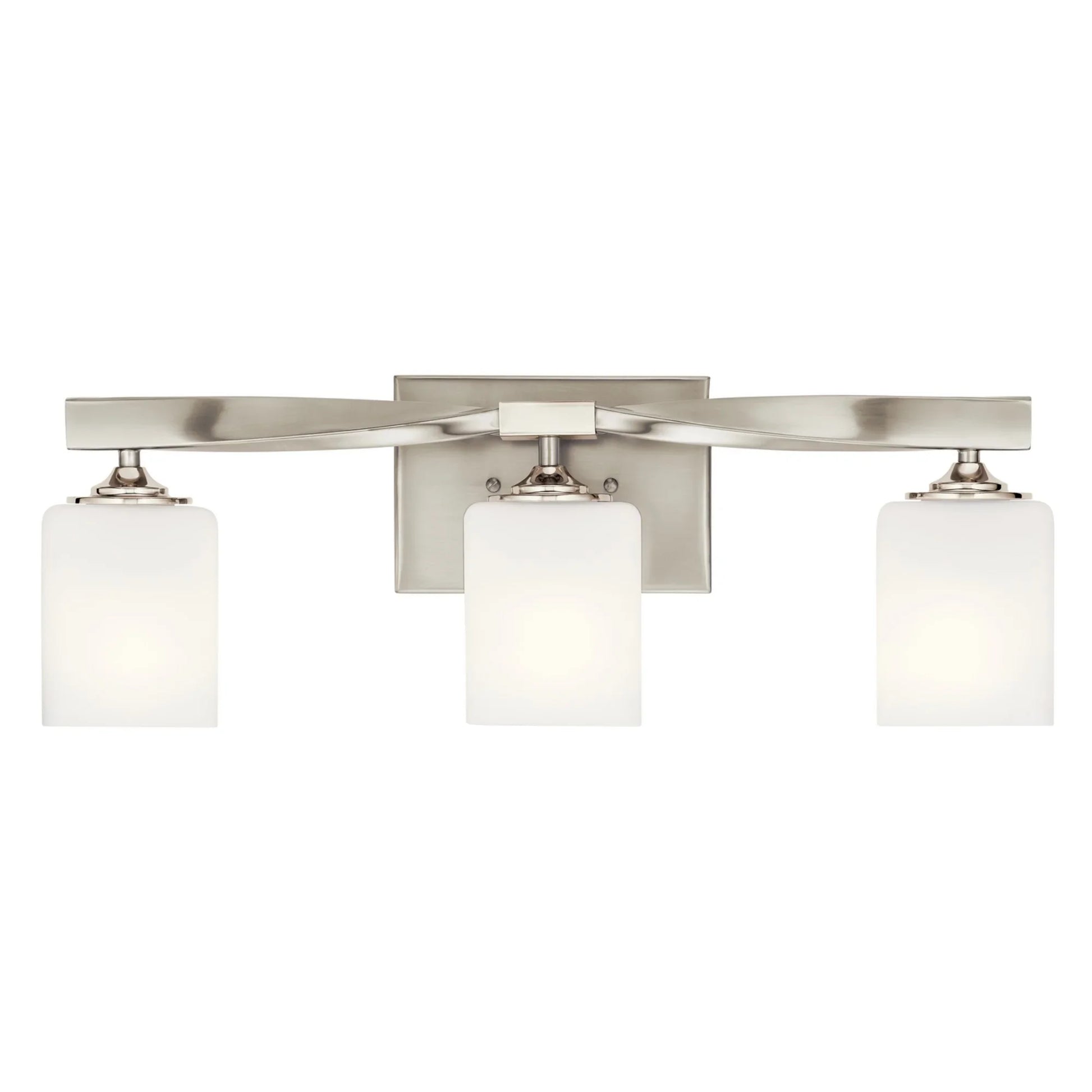 Marette 23" 3-Light Bath Vanity Light, Brushed Nickel Finish - Bees Lighting