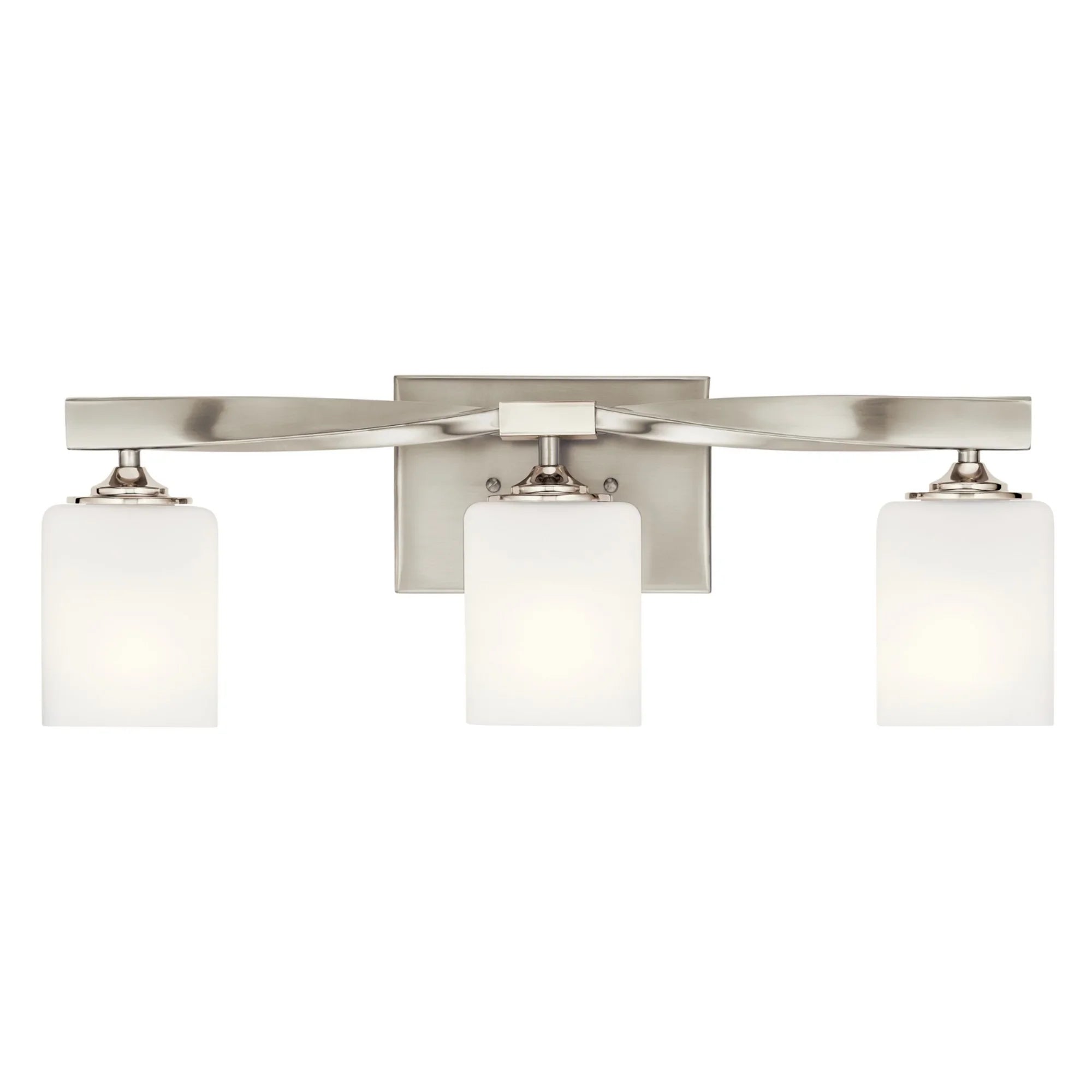 Marette 23" 3-Light Bath Vanity Light, Brushed Nickel Finish - Bees Lighting