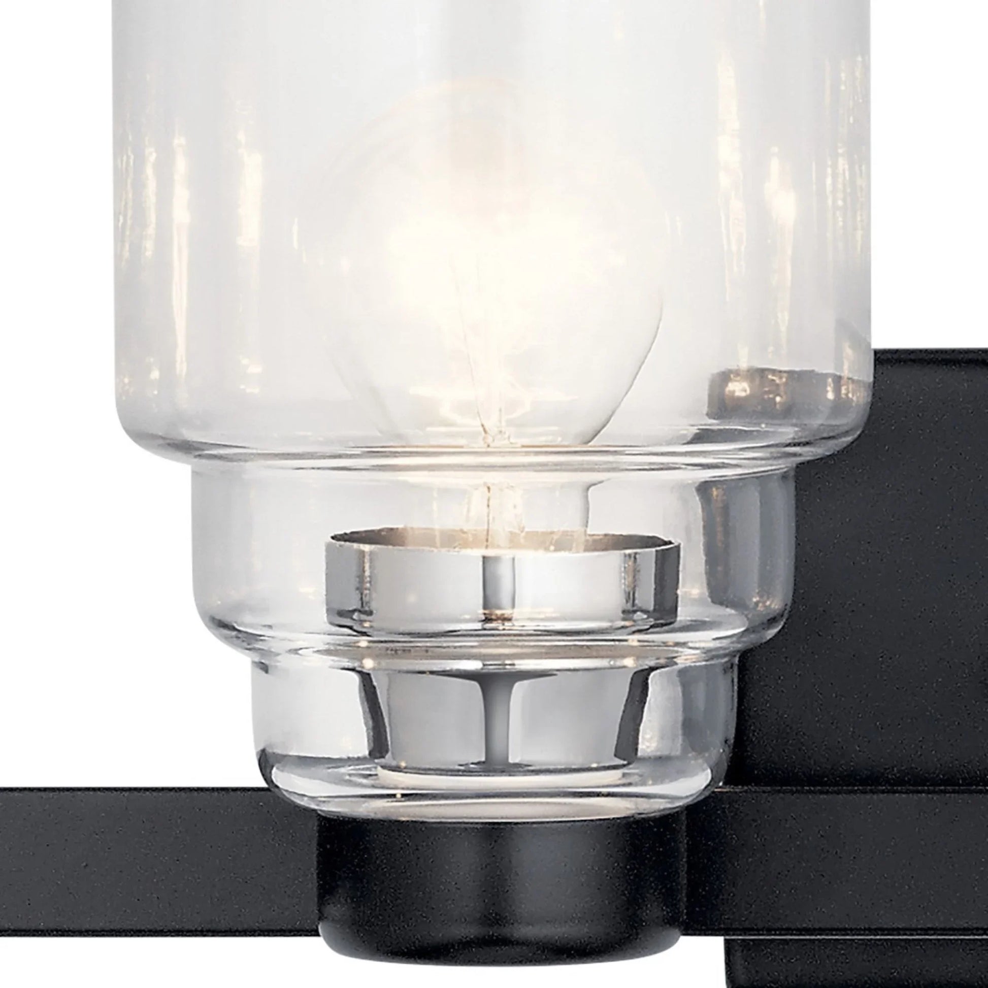 Vionnet 34" 4-Light Bath Vanity Light, Black Finish - Bees Lighting