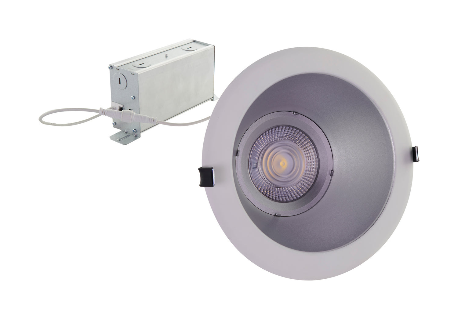 6" Commercial LED Downlight, 1750 Lm Adjustable, 5-CCT, Silver, 120-277V