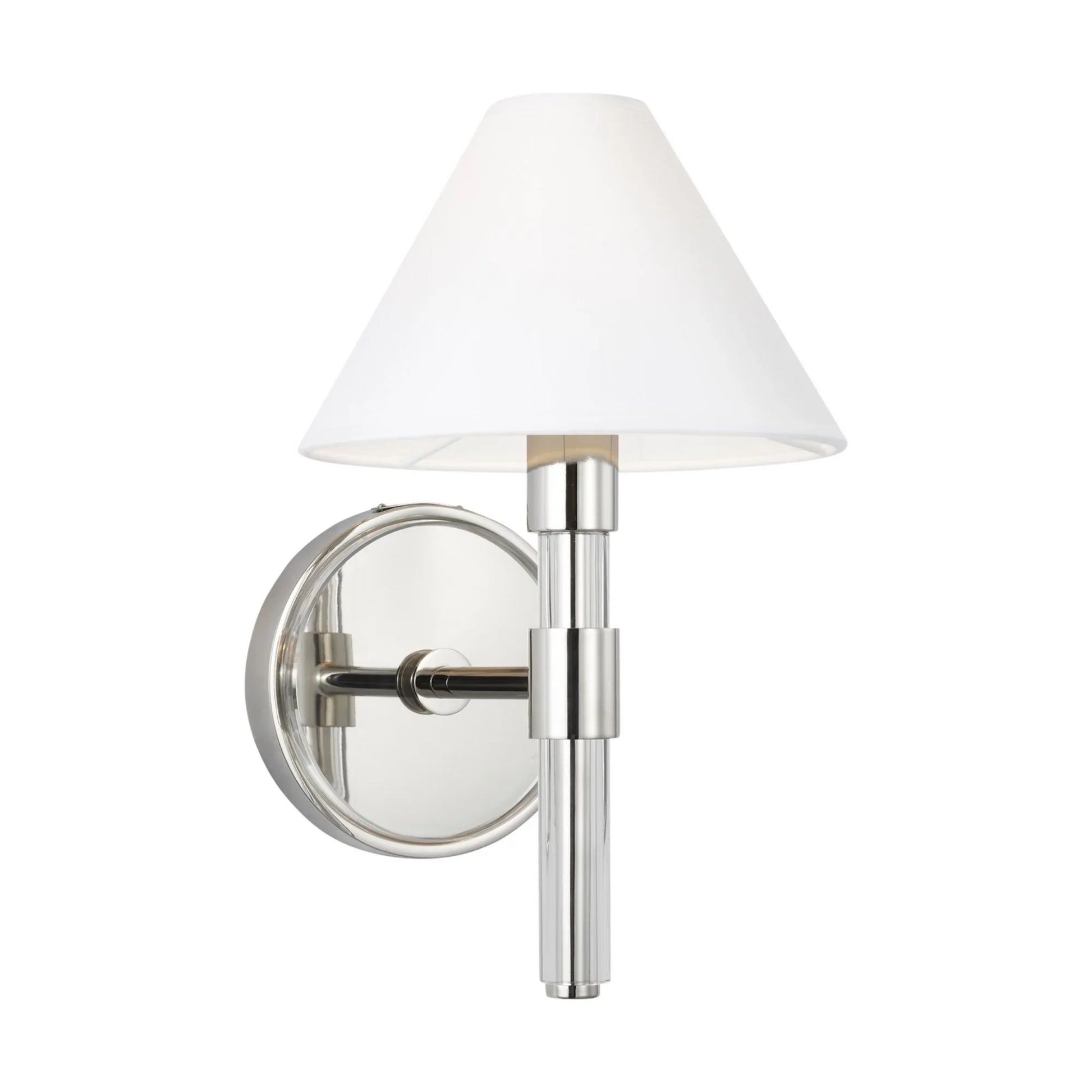 Robert 12" Wall Sconce, Polished Nickel Finish - Bees Lighting