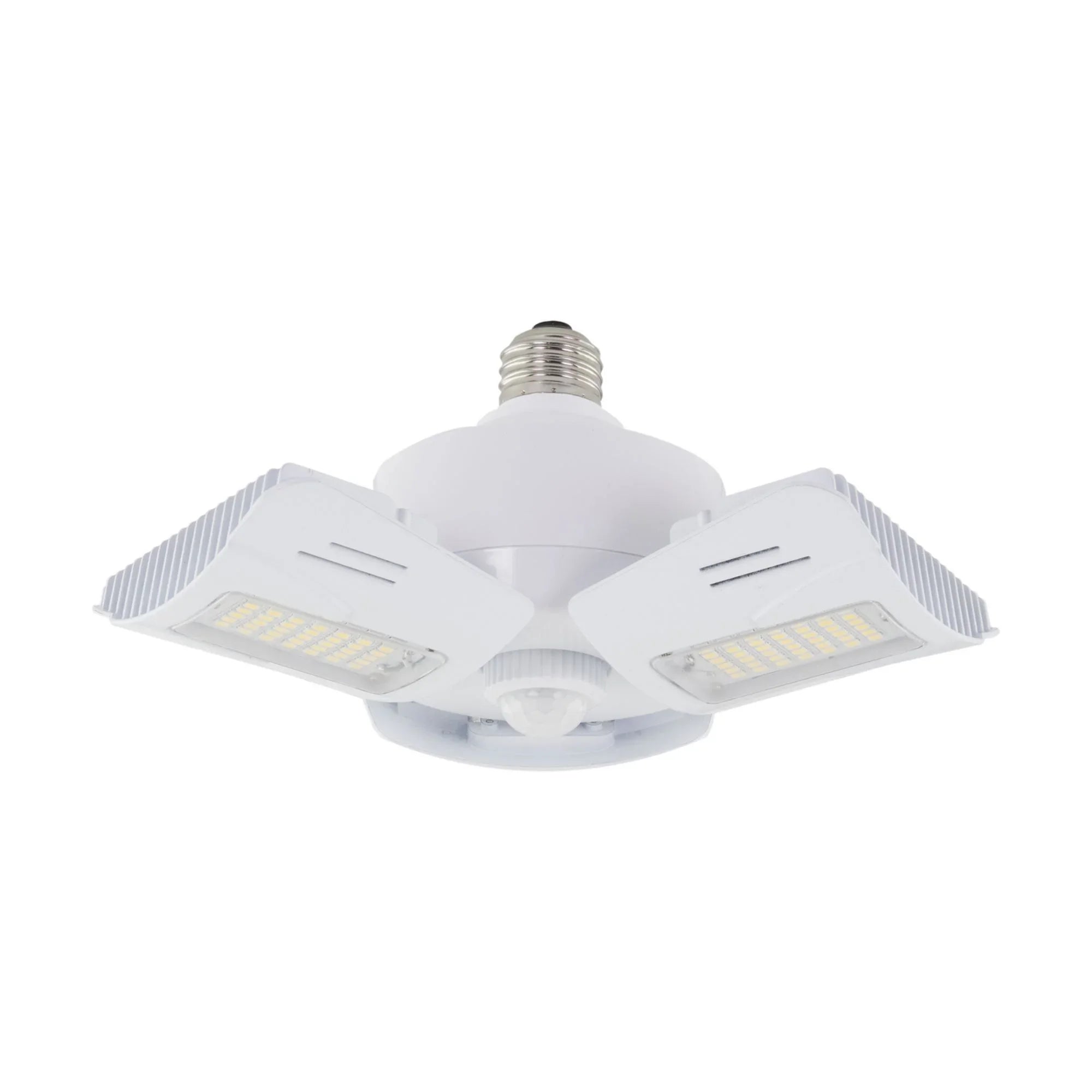 Adjustable LED Utility Light with Motion Sensor, 60 Watts, 5900 Lumens, 4000K, E26 Base, 120-277V - Bees Lighting
