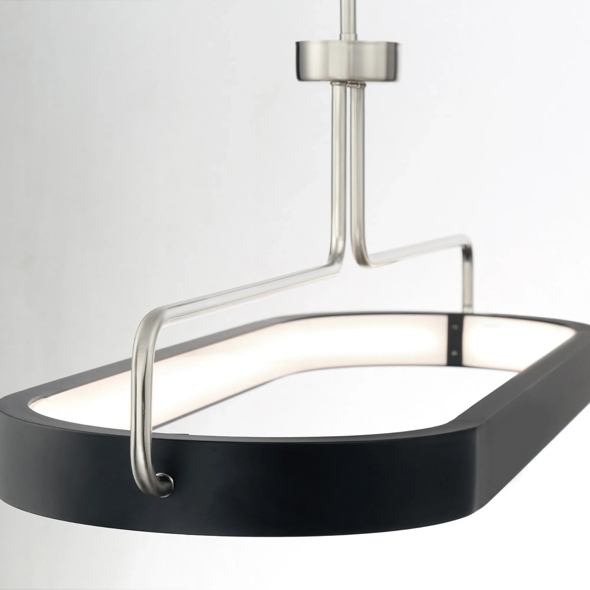 Pemberton 38" LED Pendant, Nickel & Black Finish - Bees Lighting