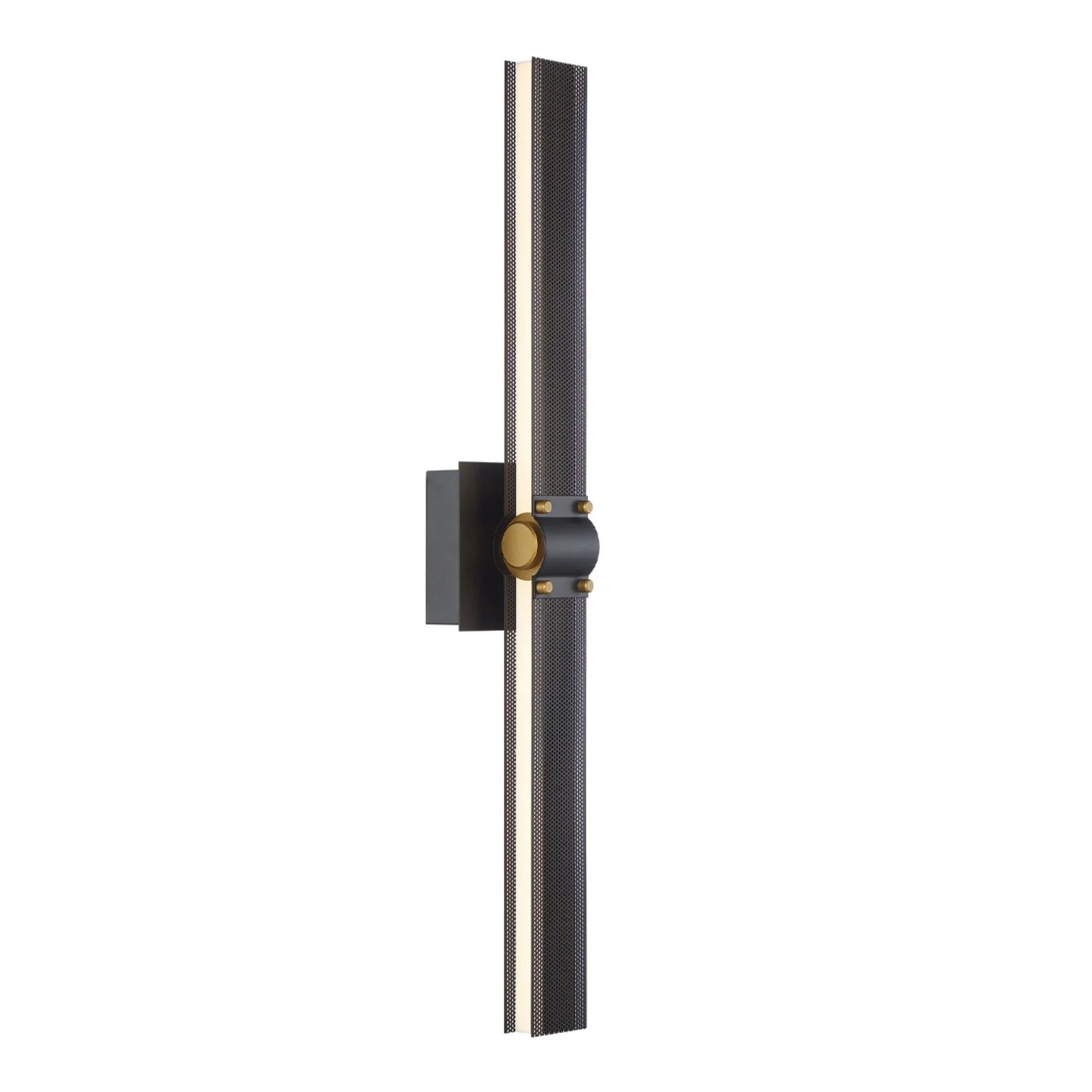 Admiral 28" LED Wall Sconce, Gold & Black Finish - Bees Lighting