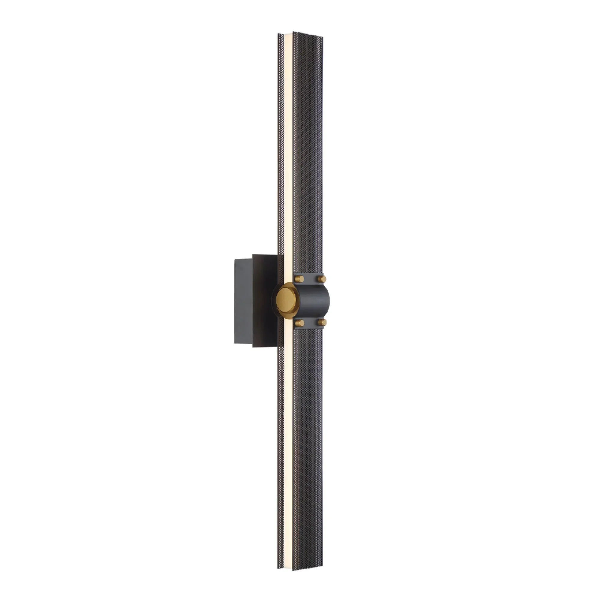 Admiral 28" LED Wall Sconce, Gold & Black Finish - Bees Lighting