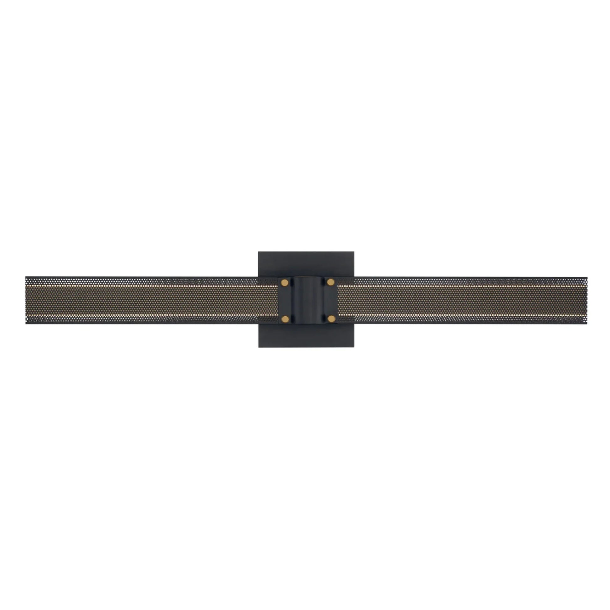 Admiral 28" LED Wall Sconce, Gold & Black Finish - Bees Lighting