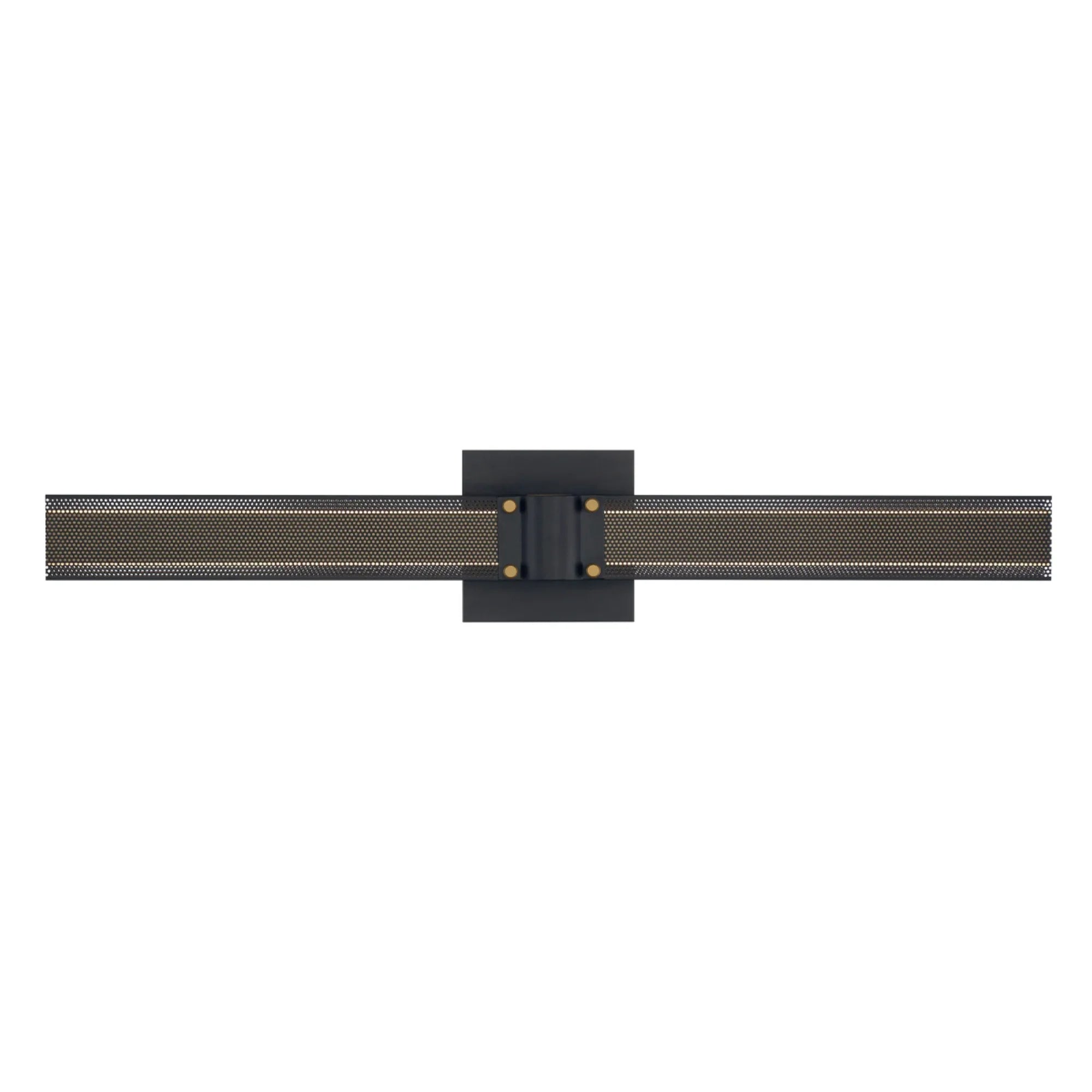 Admiral 28" LED Wall Sconce, Gold & Black Finish - Bees Lighting