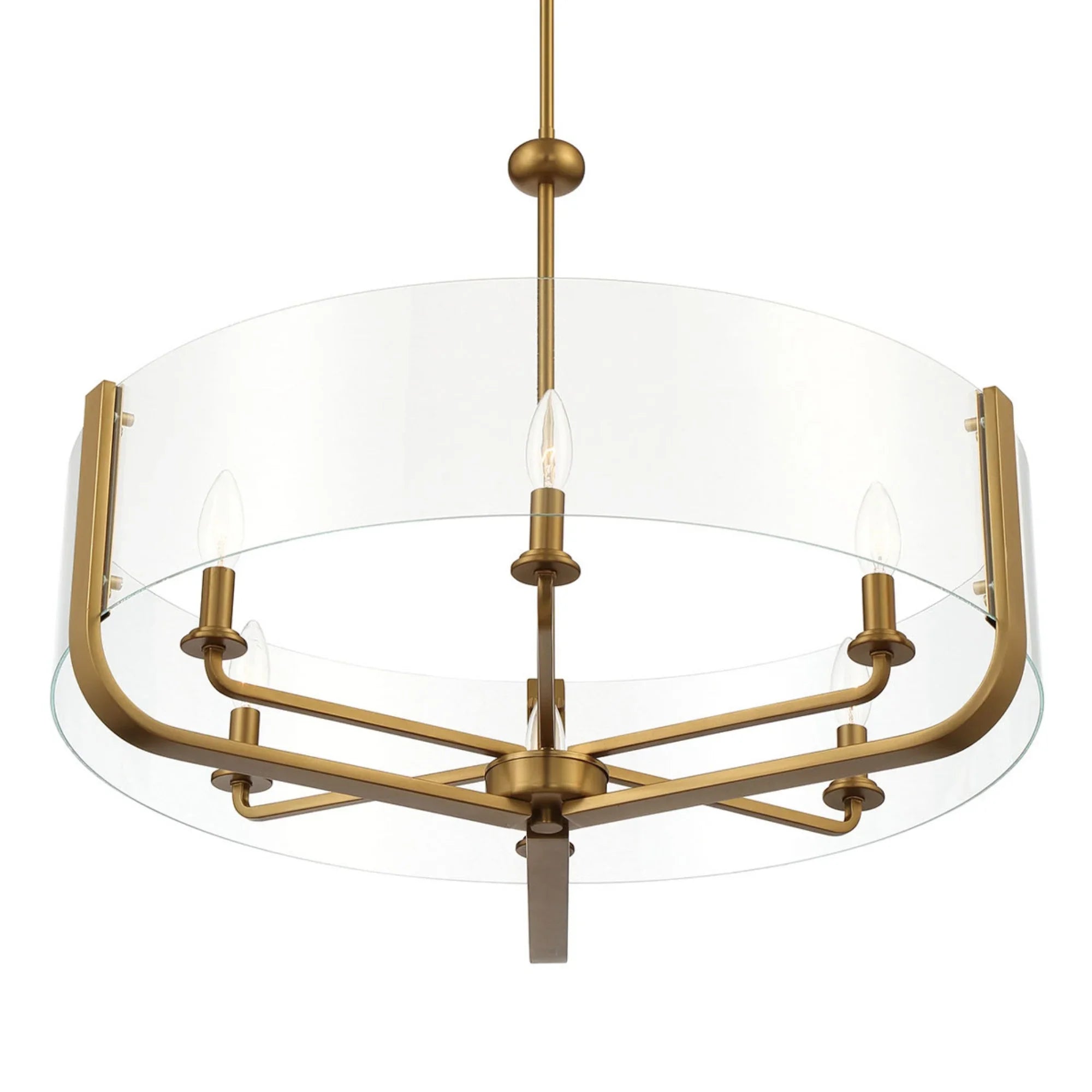Campisi 6-Light 28" Chandelier, Gold Finish - Bees Lighting