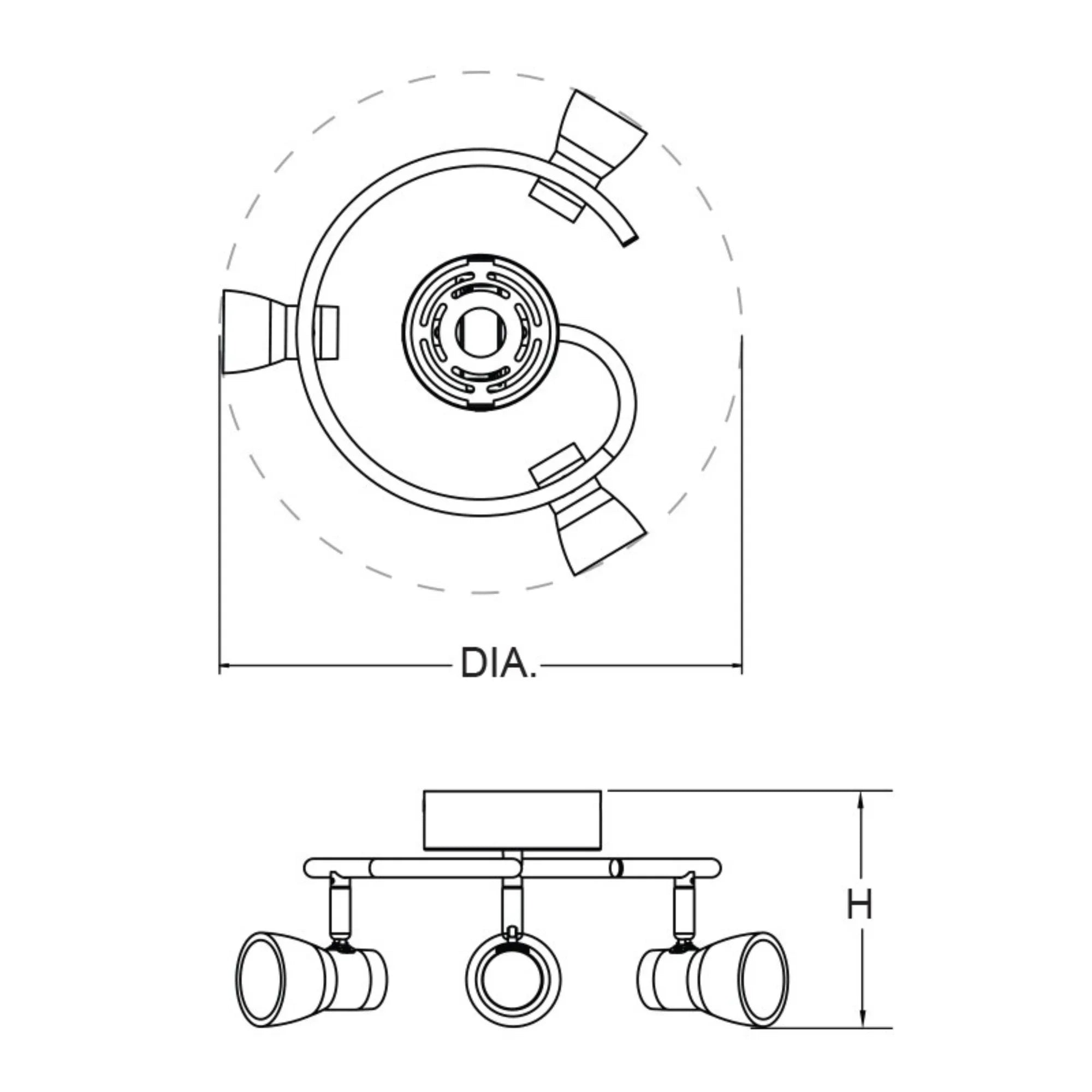 Gage 16" LED Fixed Rail, Polished Chrome Finish - Bees Lighting
