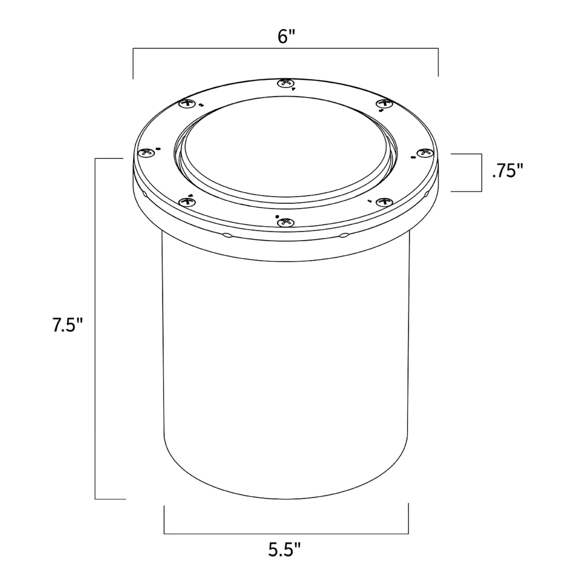 VLO LED In-Ground Landscape Light 60 Degree 2700K Centennial Brass - Bees Lighting