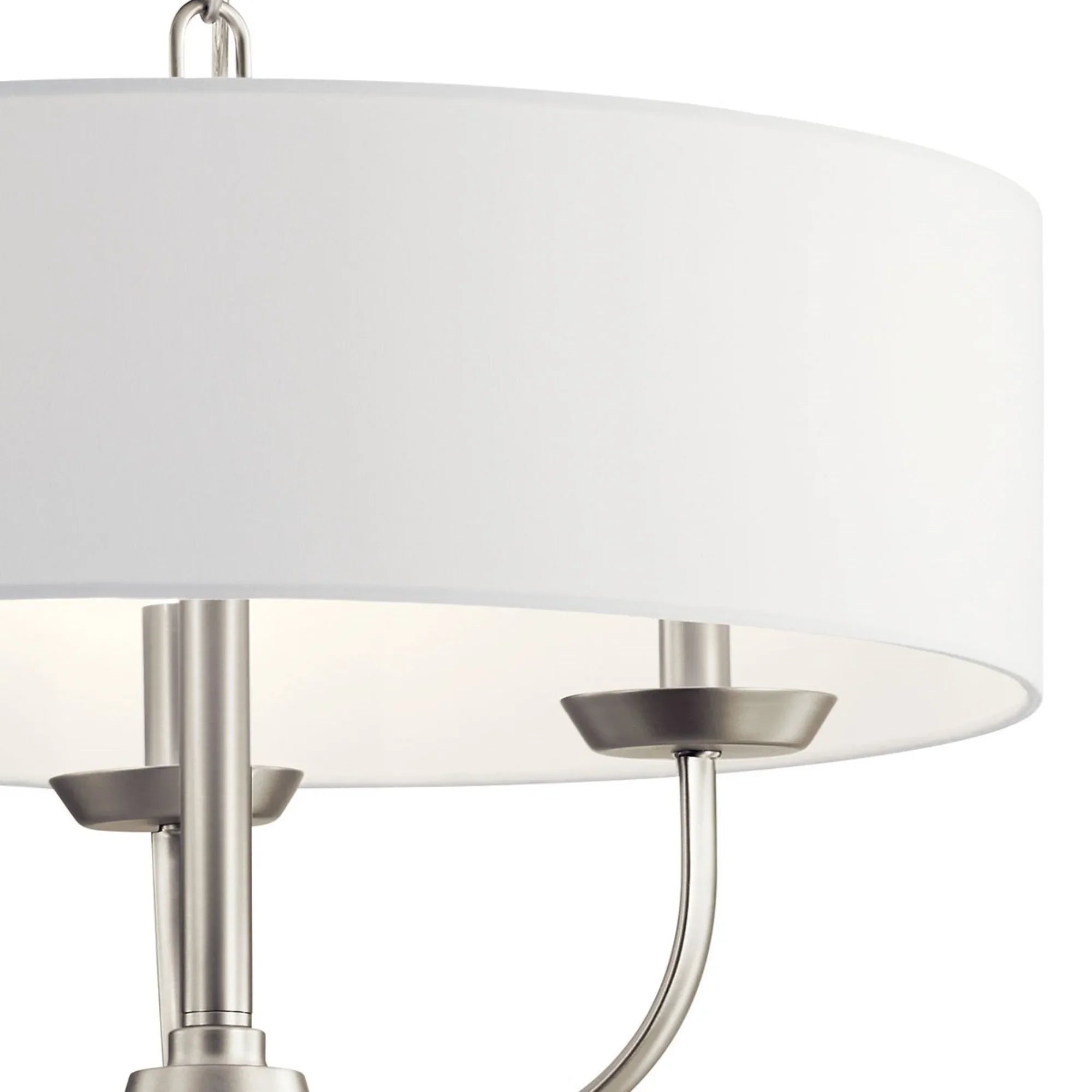 Kennewick 20" 3-Light Chandelier, Brushed Nickel Finish - Bees Lighting