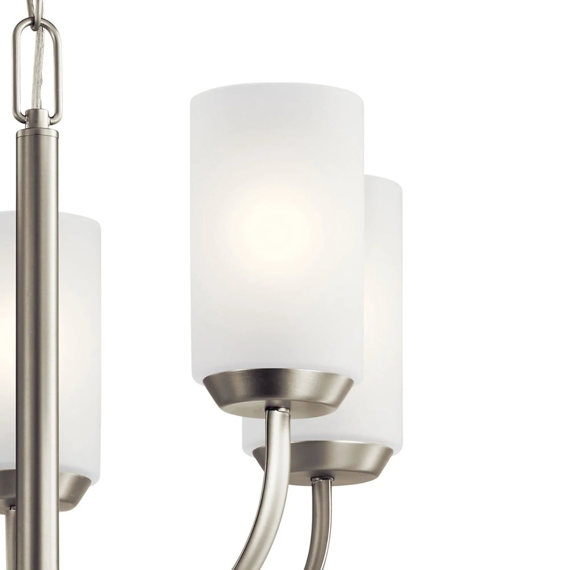 Kennewick 19" 5-Light Chandelier, Brushed Nickel Finish - Bees Lighting