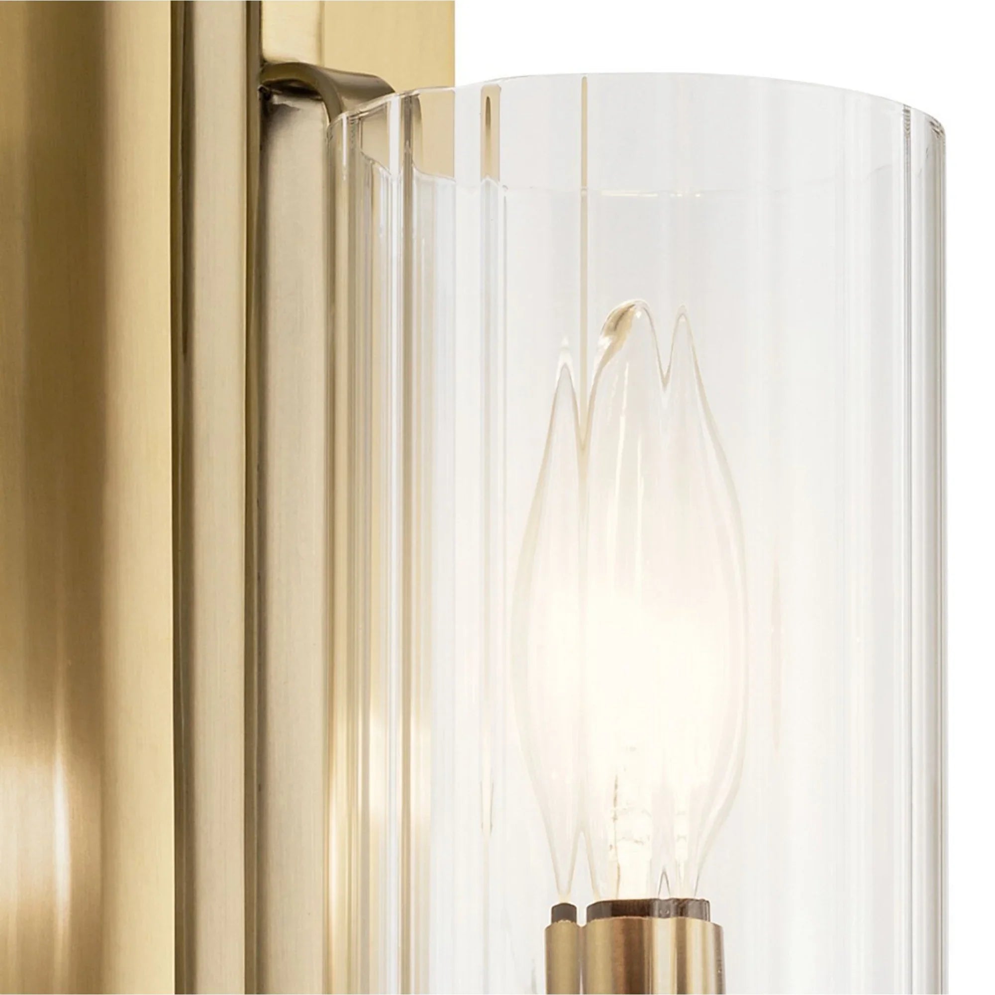 Kimrose 14" Wall Sconce, Brushed Natural Brass Finish - Bees Lighting