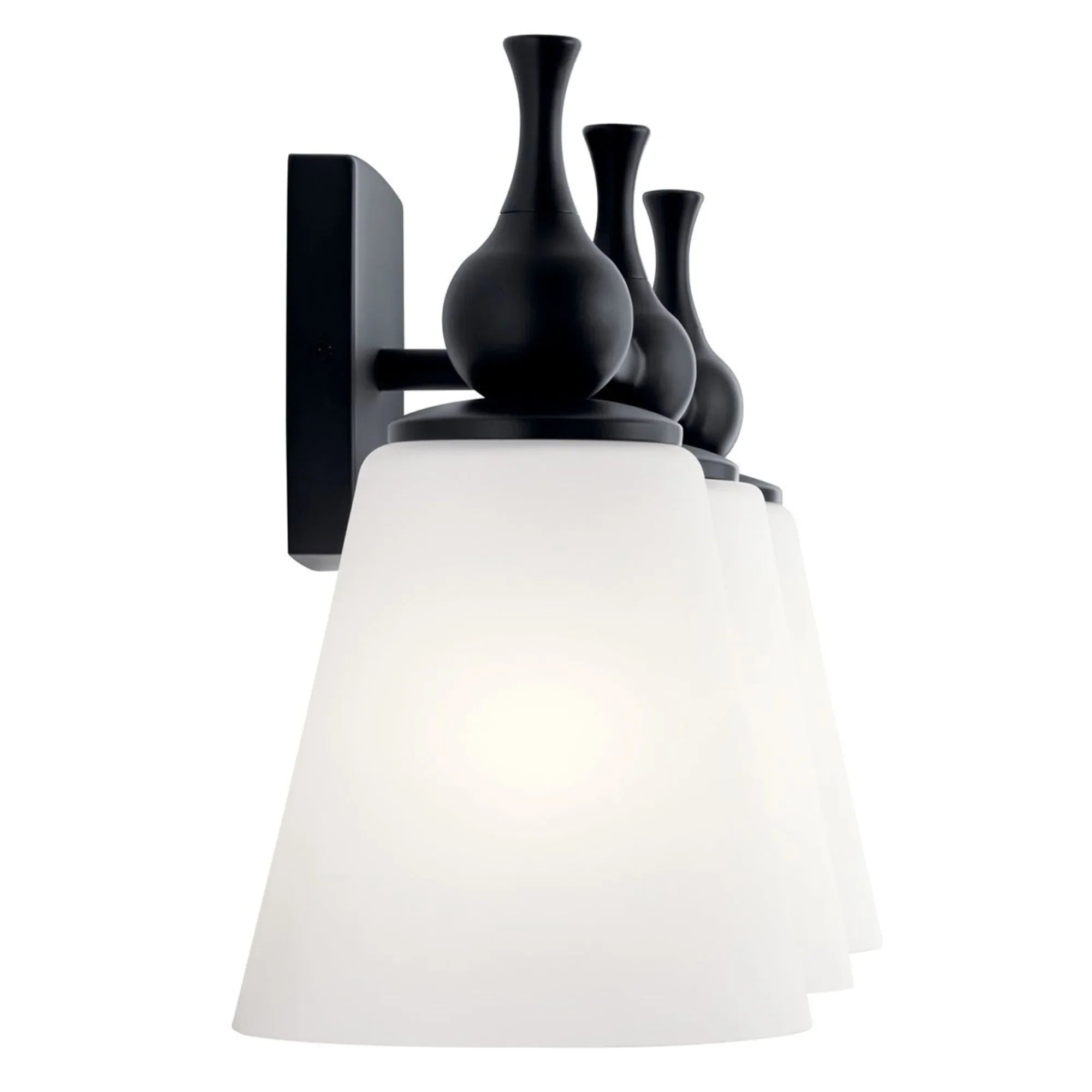 Cosabella 24" 3-Light Bath Vanity Light, Black Finish - Bees Lighting