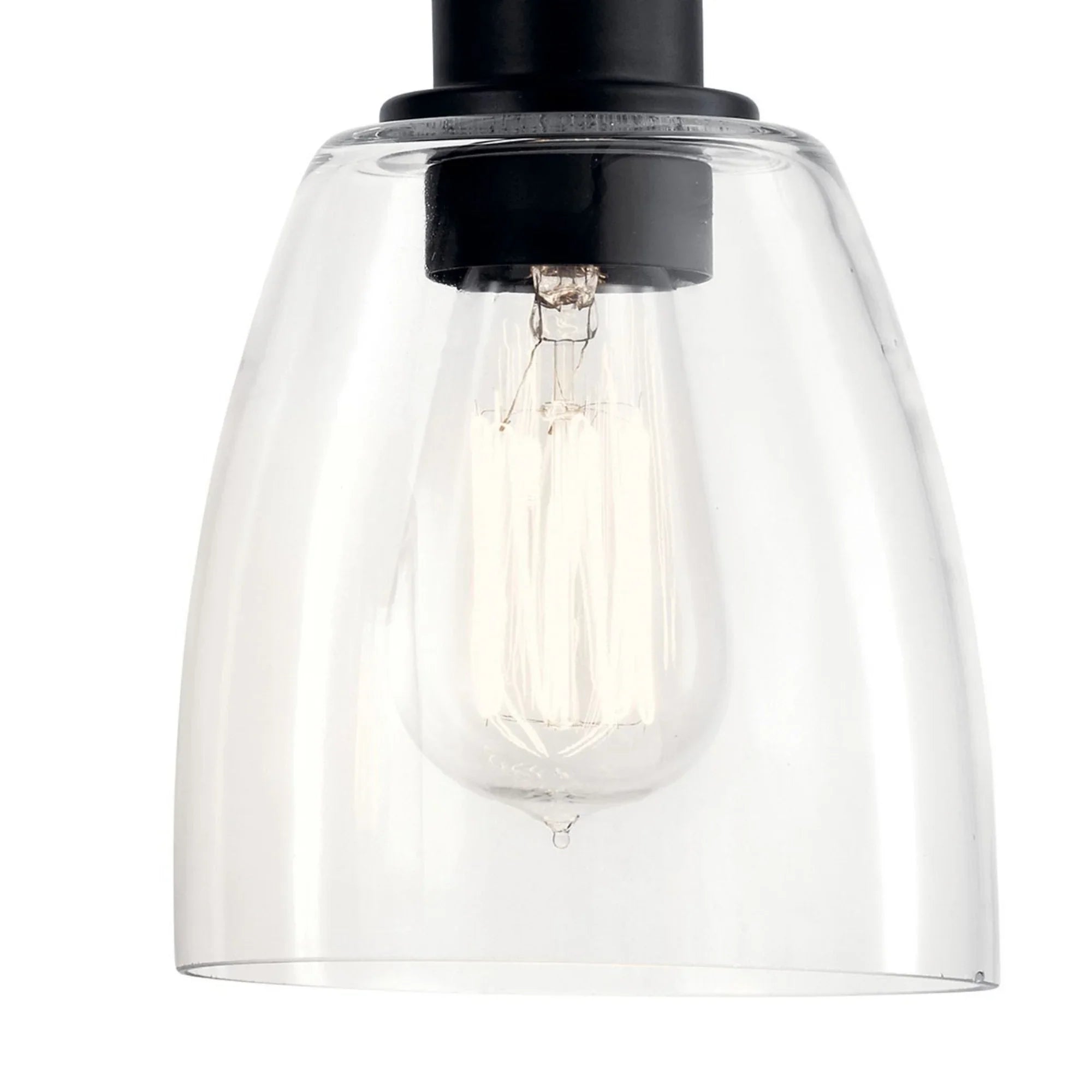 Meller 15" 2-Light Bath Vanity Light, Black Finish - Bees Lighting