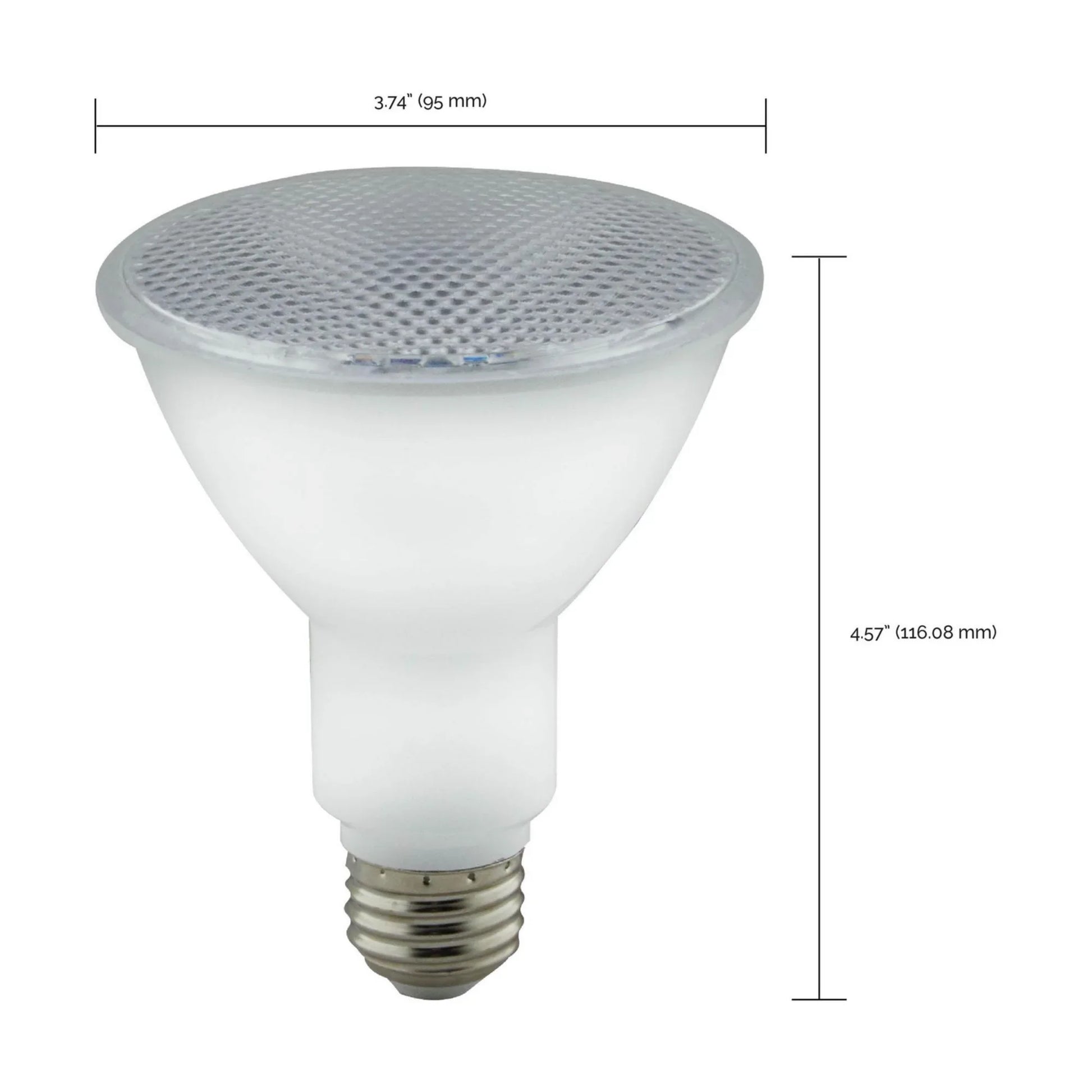 Turtle Friendly PAR30 LED Bulb, 8 Watts, 280 Lumens, 2000K, E26 Medium Base, 40° Flood, Amber Finish - Bees Lighting