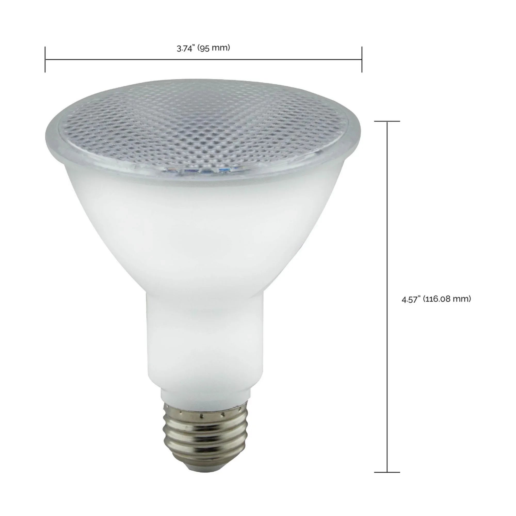 Turtle Friendly PAR30 LED Bulb, 8 Watts, 280 Lumens, 2000K, E26 Medium Base, 40° Flood, Amber Finish - Bees Lighting