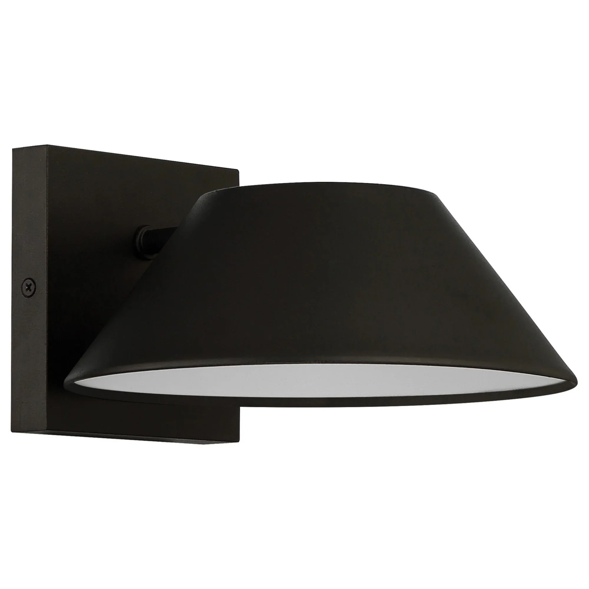 Solano 8" LED Outdoor Wall Sconce, Black Finish - Bees Lighting