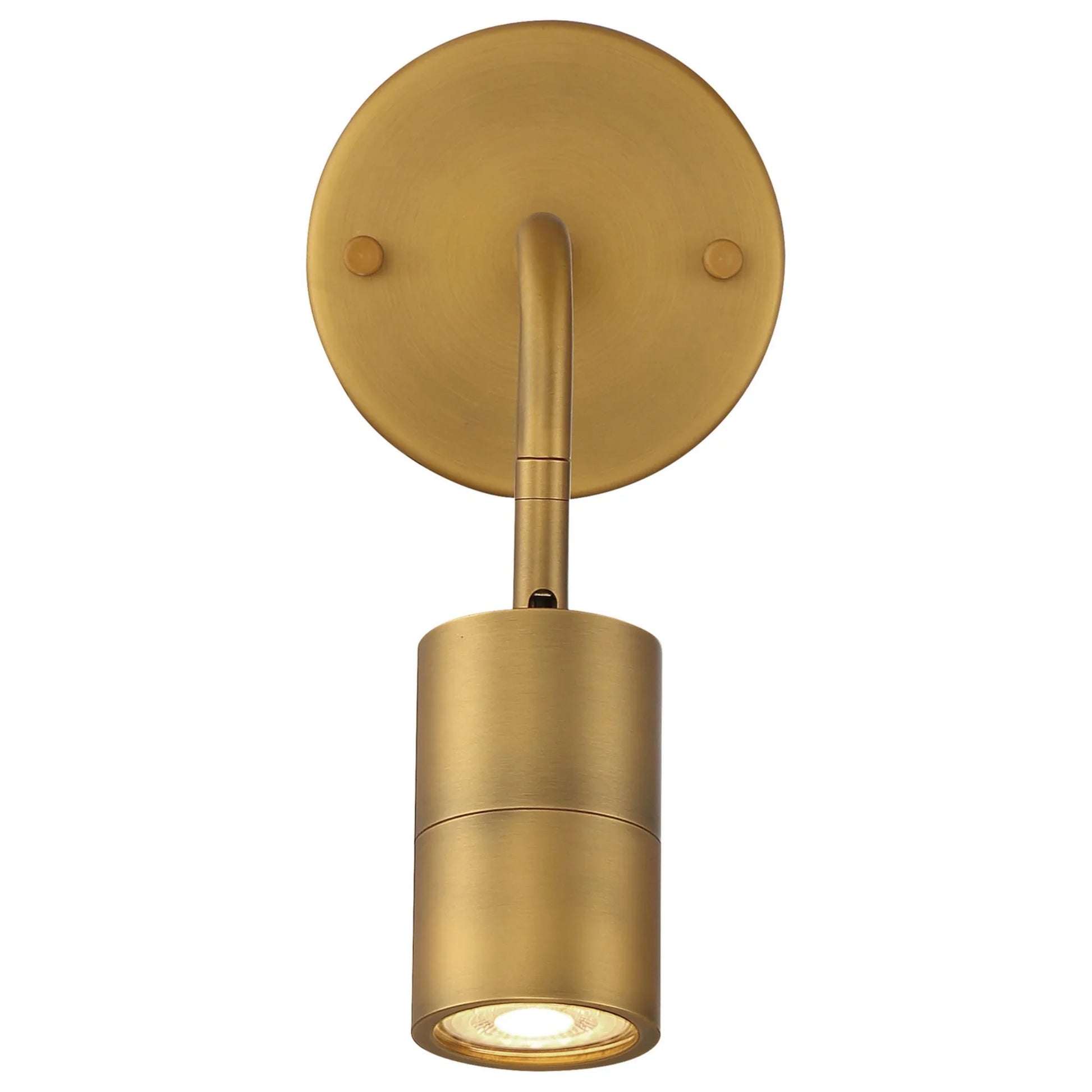 Cafe Dual Mount 4" LED Wall/Ceiling Spotlight, Antique Brushed Brass Finish - Bees Lighting