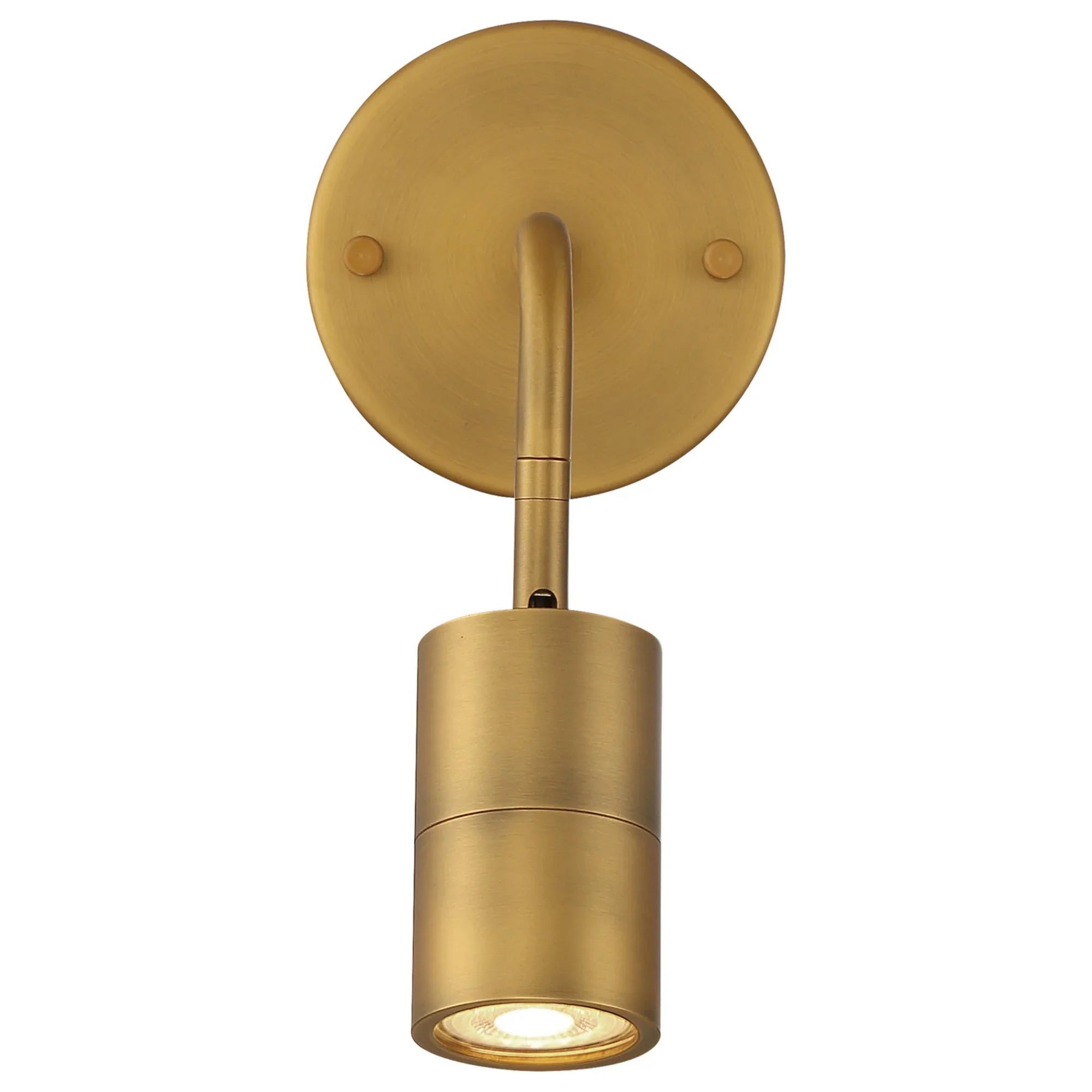 Cafe Dual Mount 4" LED Wall/Ceiling Spotlight, Antique Brushed Brass Finish - Bees Lighting