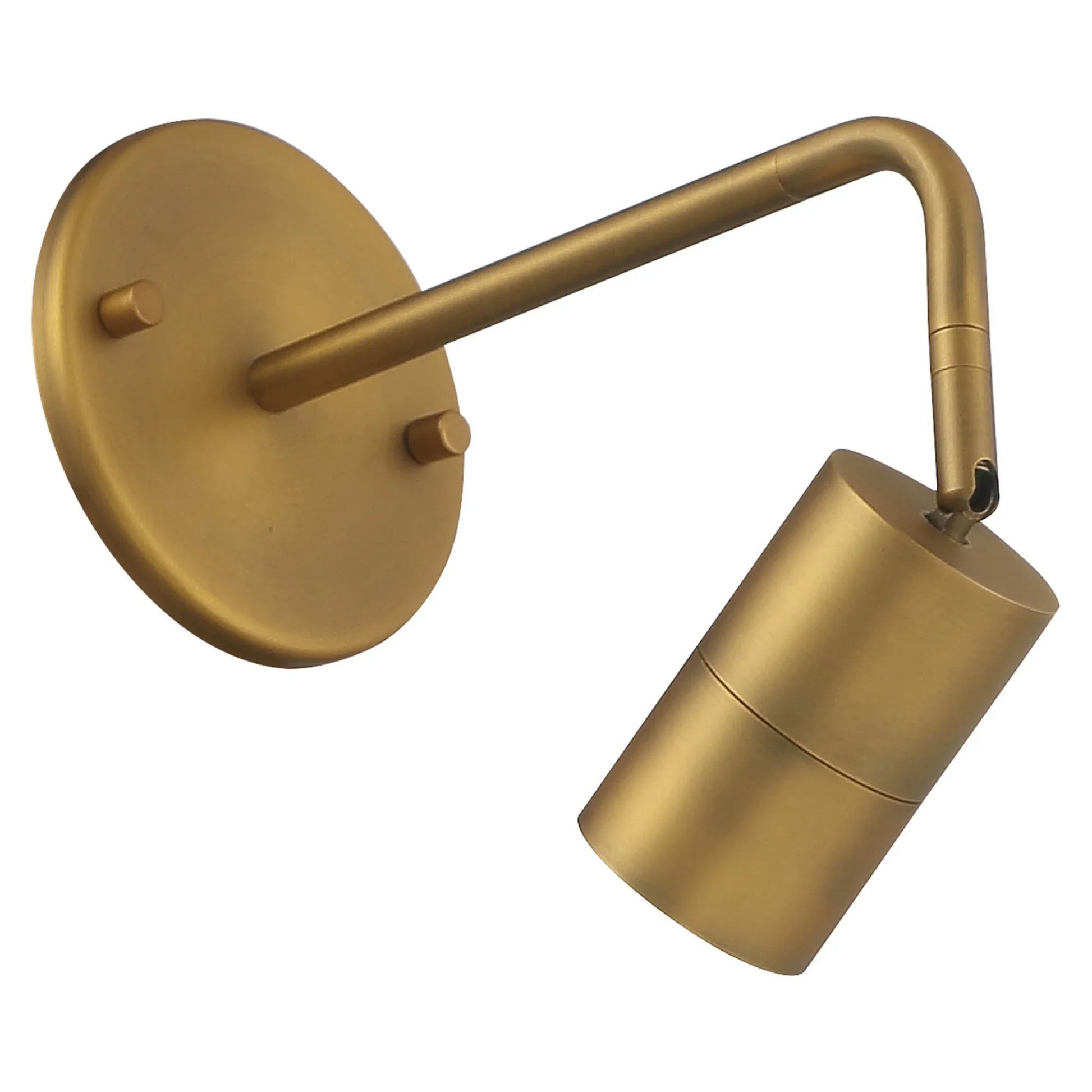 Cafe Dual Mount 4" LED Wall/Ceiling Spotlight, Antique Brushed Brass Finish - Bees Lighting