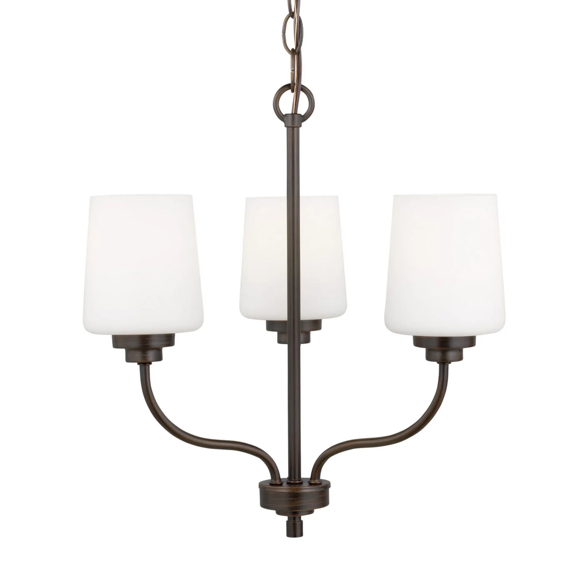 Windom 18" 3-Light Chandelier, Bronze Finish - Bees Lighting