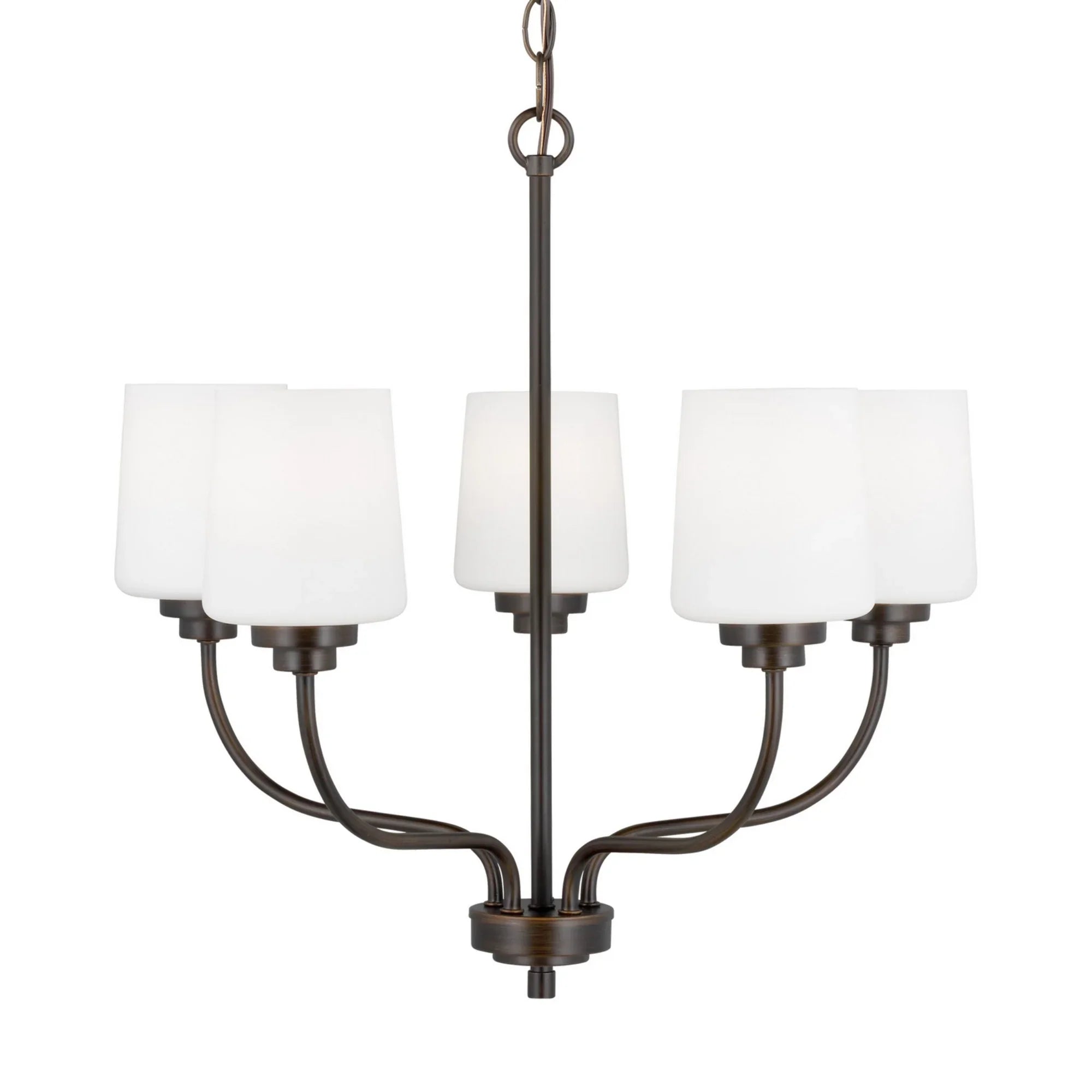 Windom 20" 5-Light Chandelier, Bronze Finish - Bees Lighting