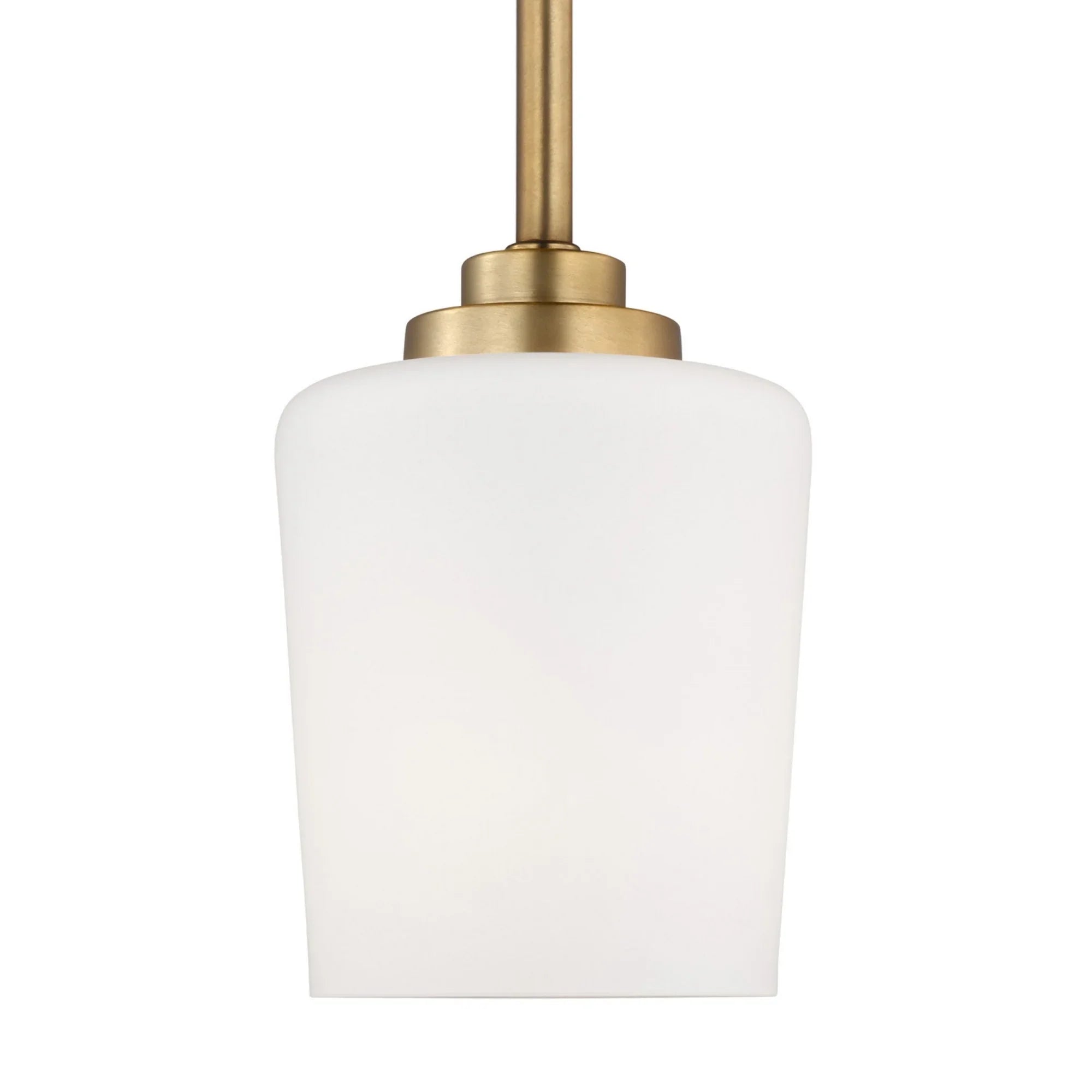 Windom 4" Mini Pendant, Satin Brass Finish - Bees Lighting