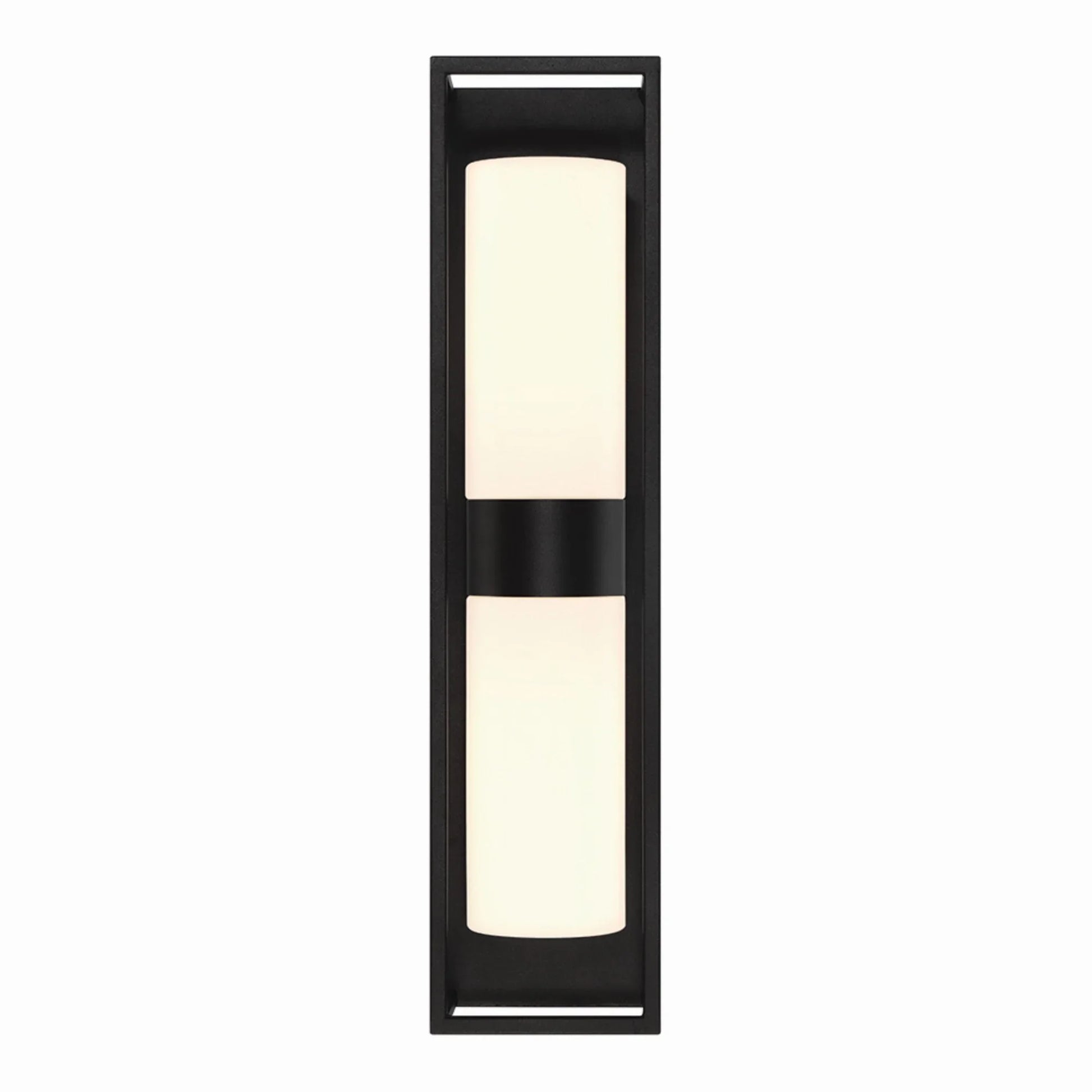 Ren 2-Light 23" Outdoor Wall Sconce, Black Finish - Bees Lighting