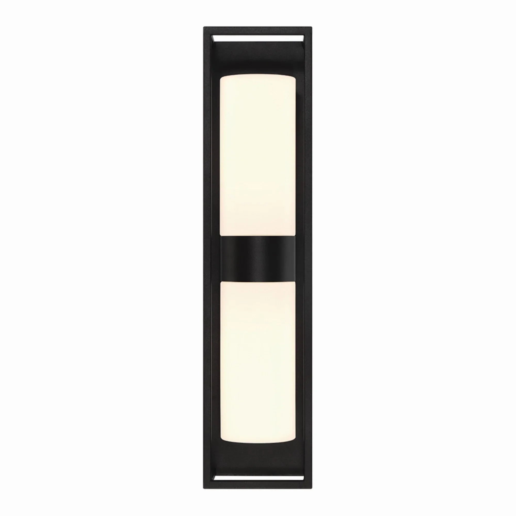 Ren 2-Light 23" Outdoor Wall Sconce, Black Finish - Bees Lighting