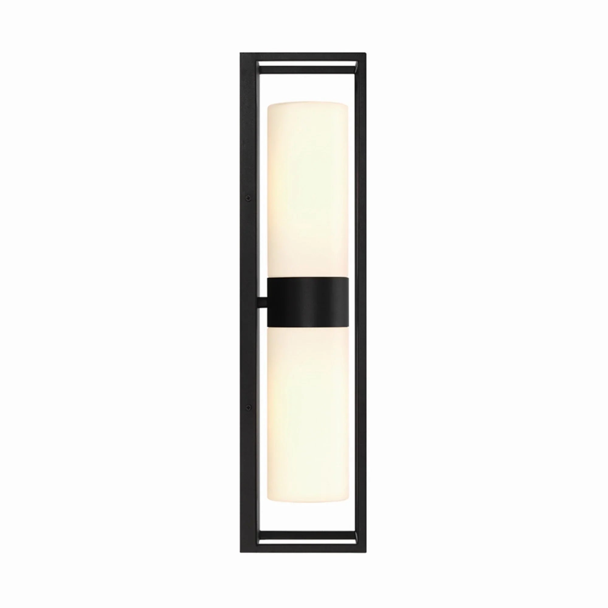 Ren 2-Light 23" Outdoor Wall Sconce, Black Finish - Bees Lighting