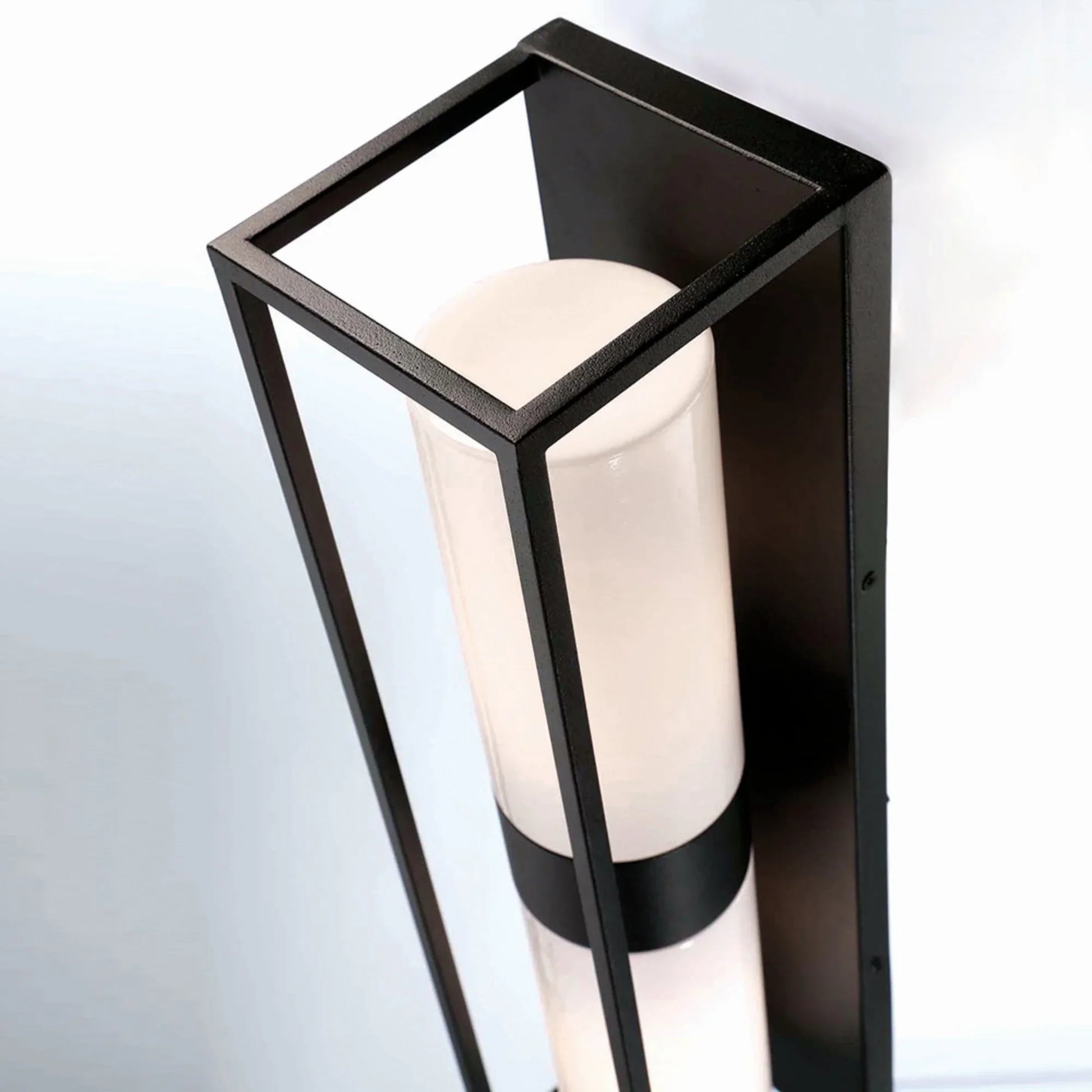 Ren 2-Light 23" Outdoor Wall Sconce, Black Finish - Bees Lighting
