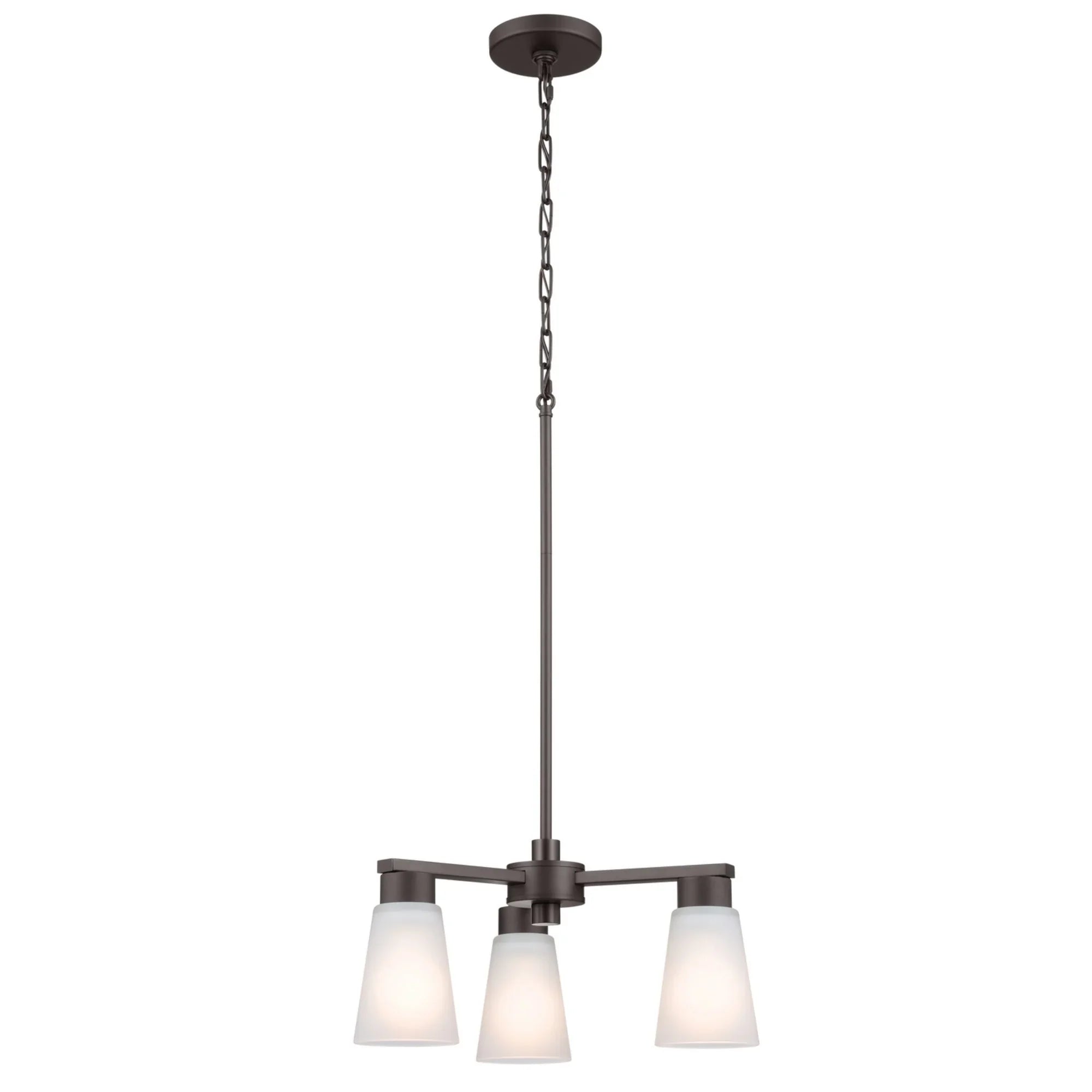 Stamos 18" 3-Light Chandelier, Olde Bronze Finish - Bees Lighting
