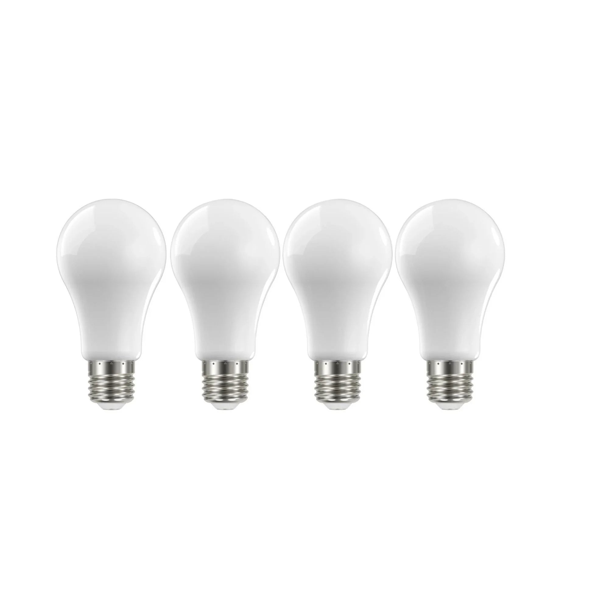 A19 LED Bulb, 100W Equivalent, 14 Watts, 1500 Lumens, 2700K, E26 Medium Base, Frosted, Pack of 4 - Bees Lighting