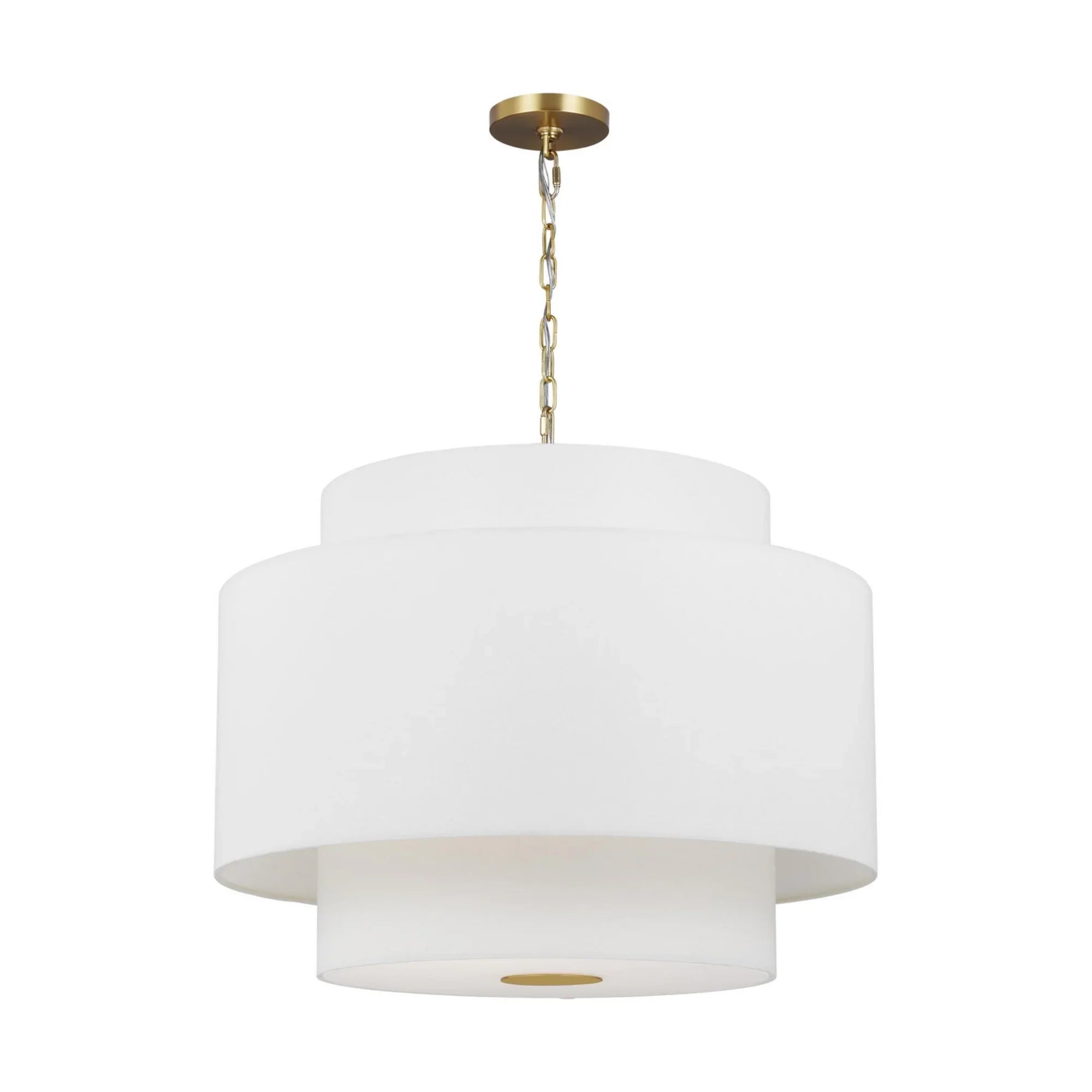 Sawyer 26" 3-Light Pendant, Burnished Brass Finish - Bees Lighting