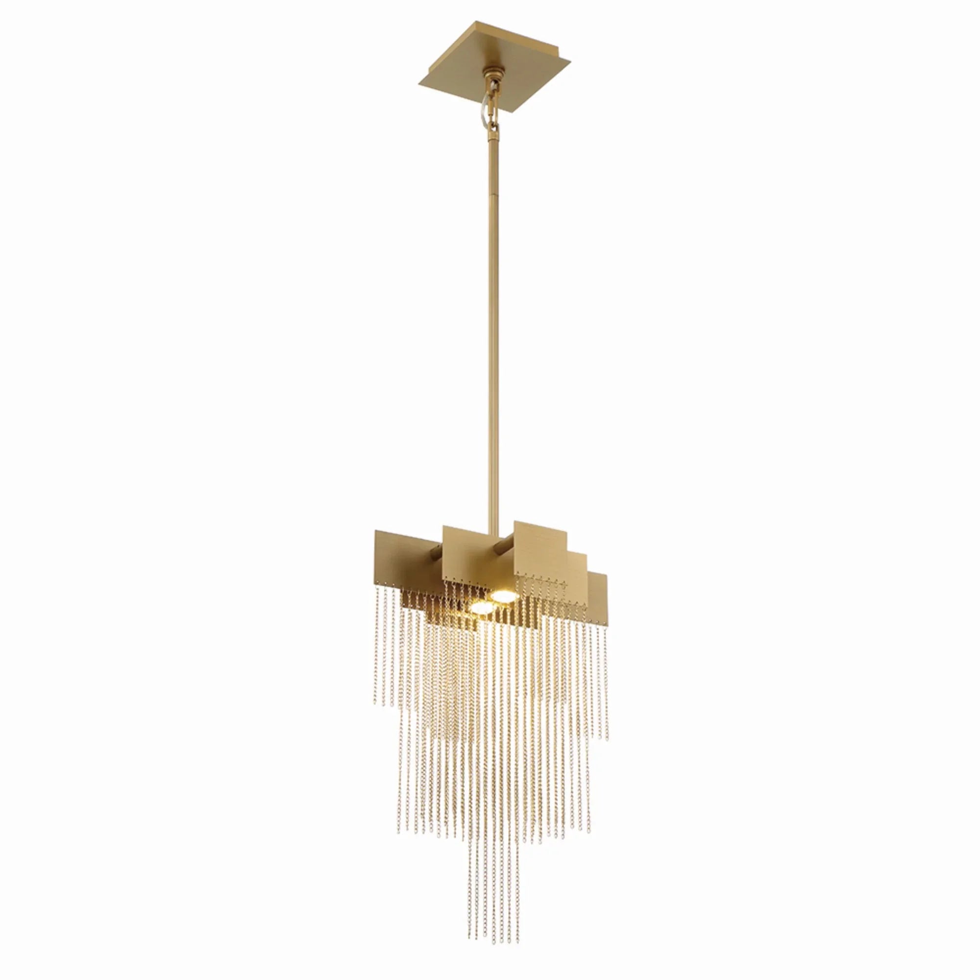 Bloomfield 18" LED Pendant, Gold Finish - Bees Lighting
