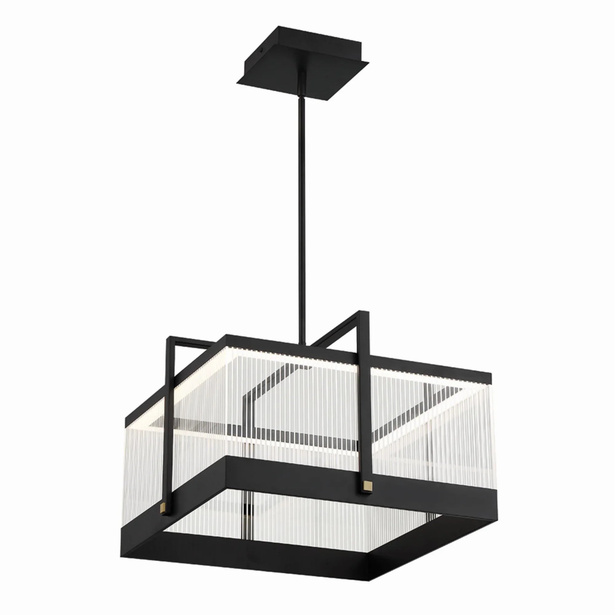 Tye 20" LED Pendant, Black Finish - Bees Lighting