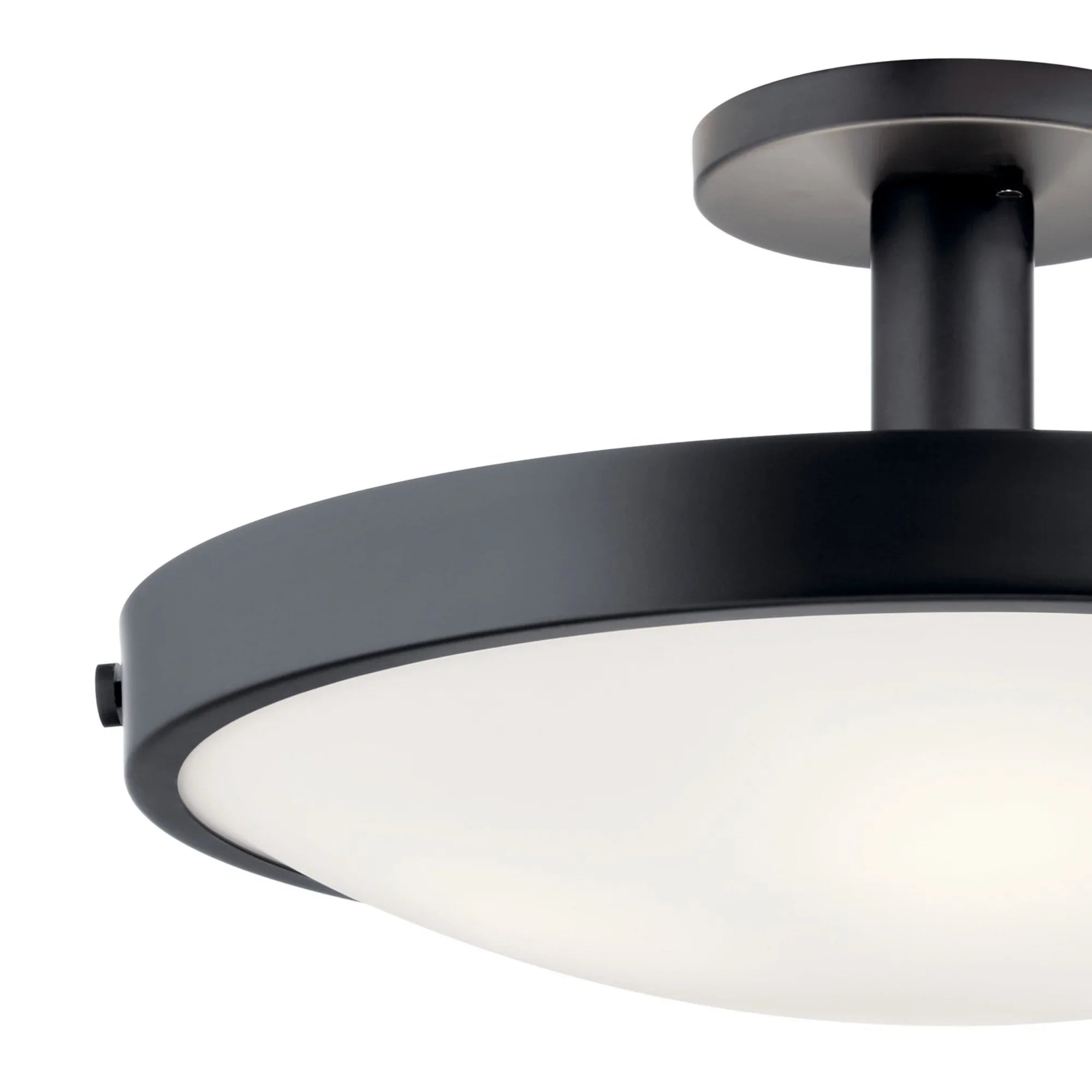 Lytham 21" 4-Light Semi-Flush Mount, Black Finish - Bees Lighting