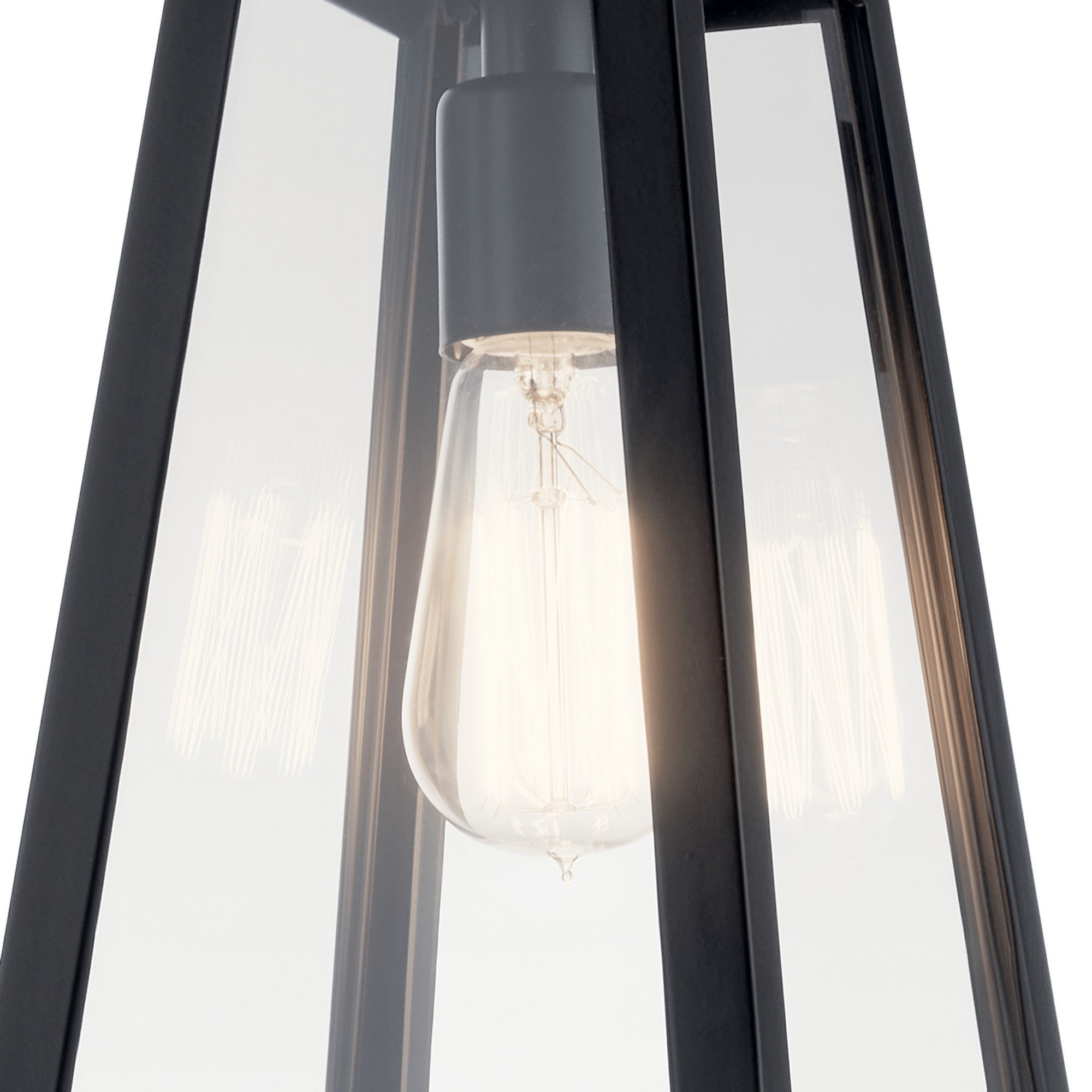 Delison 14 in. Outdoor Wall Sconce Black Finish