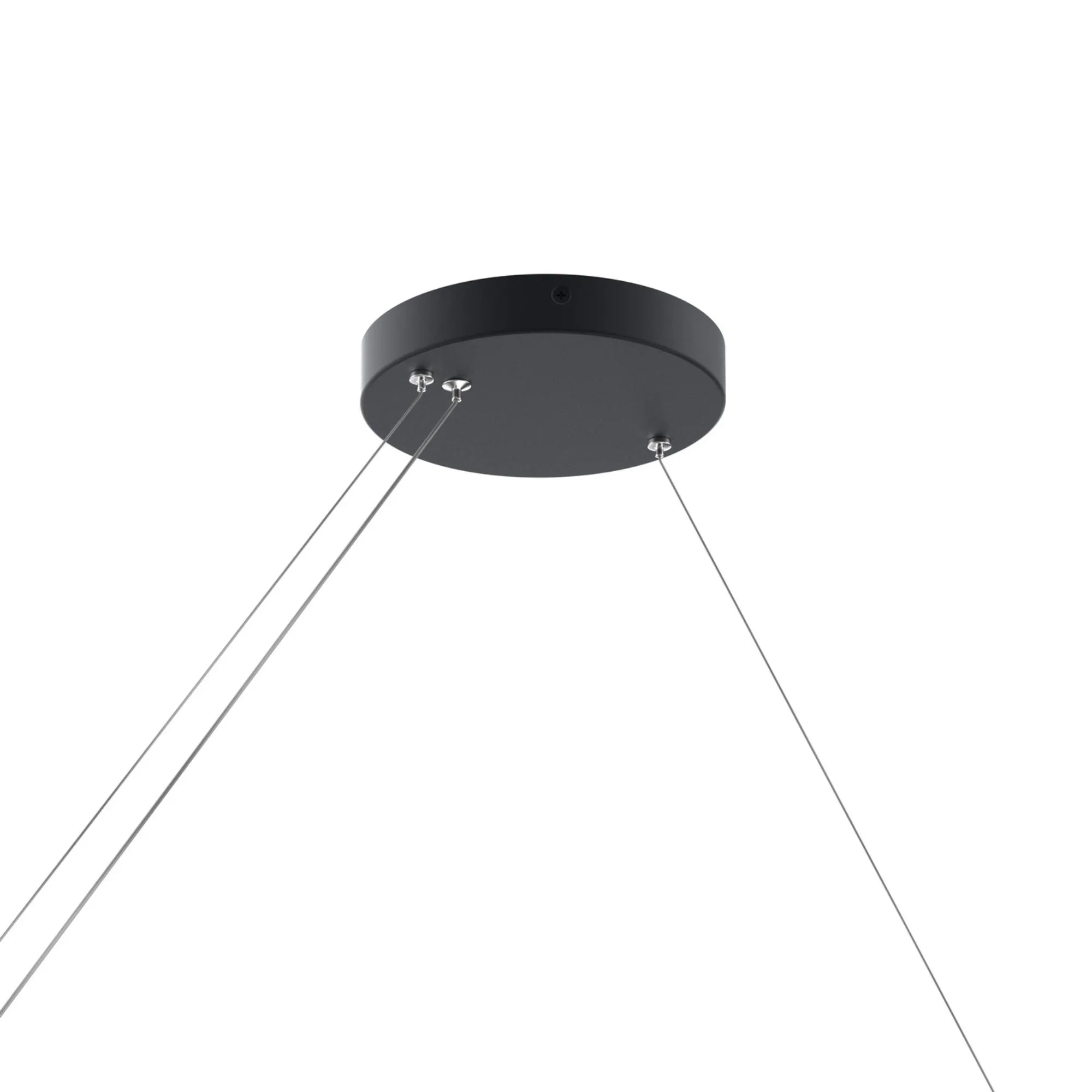 Walman 35" LED Linear Chandelier, Matte Black Finish - Bees Lighting