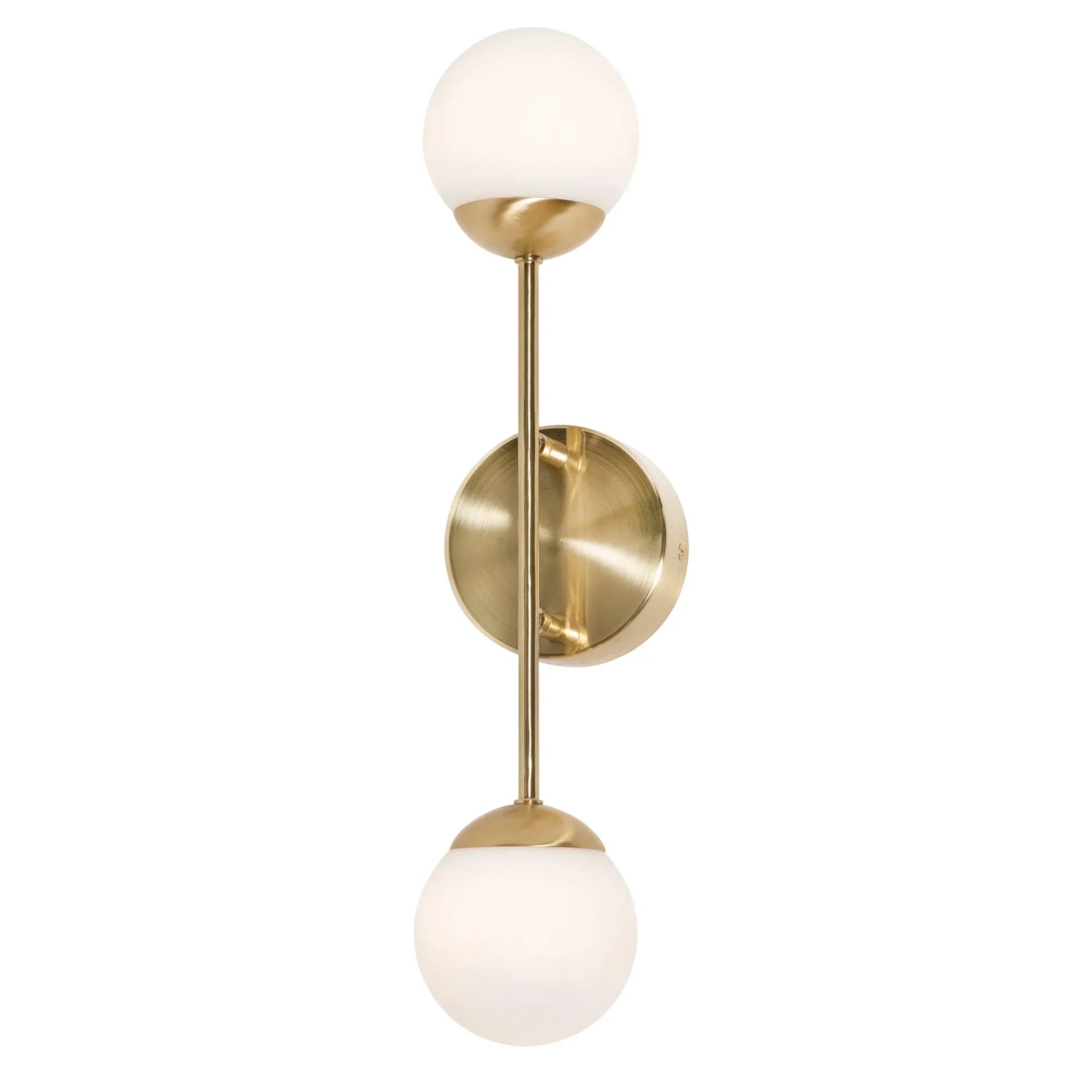 Pearl 17" LED Wall Sconce, Satin Brass Finish - Bees Lighting