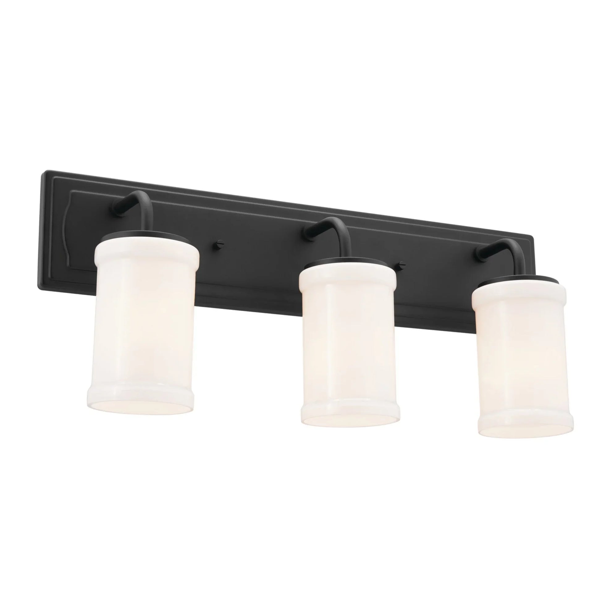 Vetivene 24" 3-Light Bath Vanity Light, Textured Black Finish - Bees Lighting