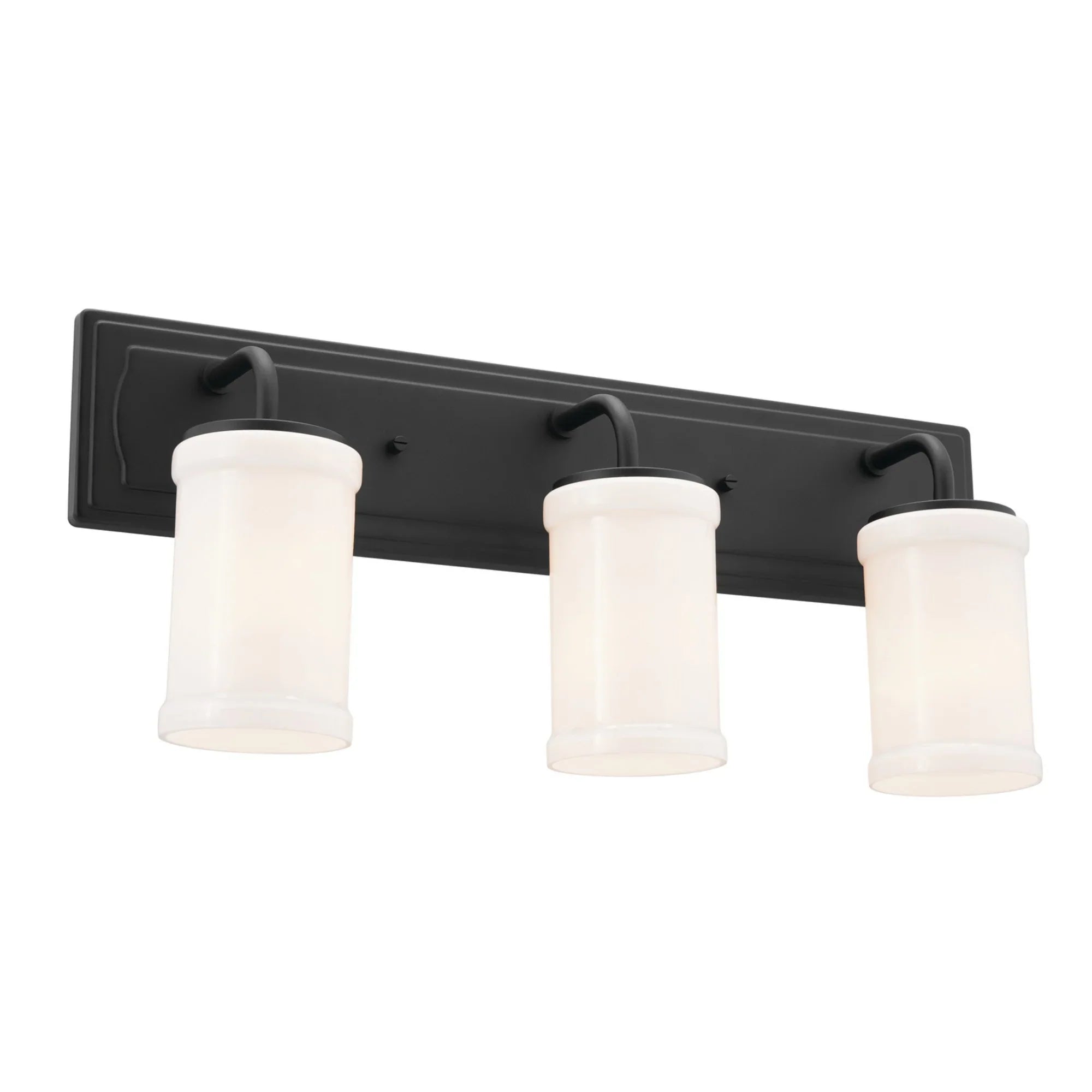 Vetivene 24" 3-Light Bath Vanity Light, Textured Black Finish - Bees Lighting