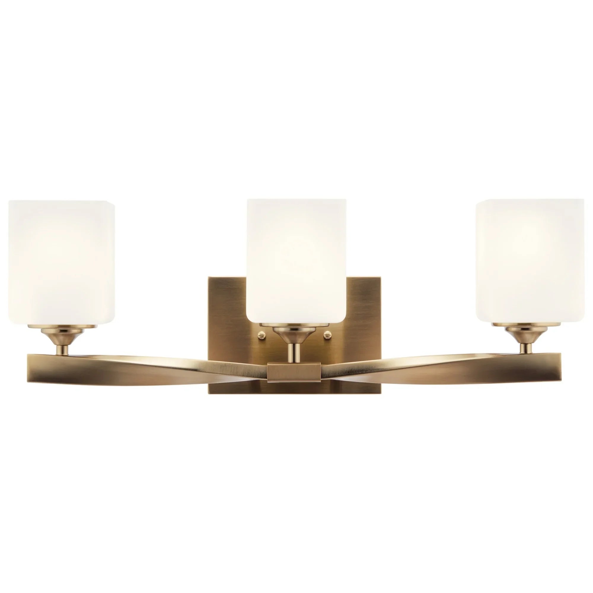 Marette 23" 3-Light Bath Vanity Light, Champagne Bronze Finish - Bees Lighting