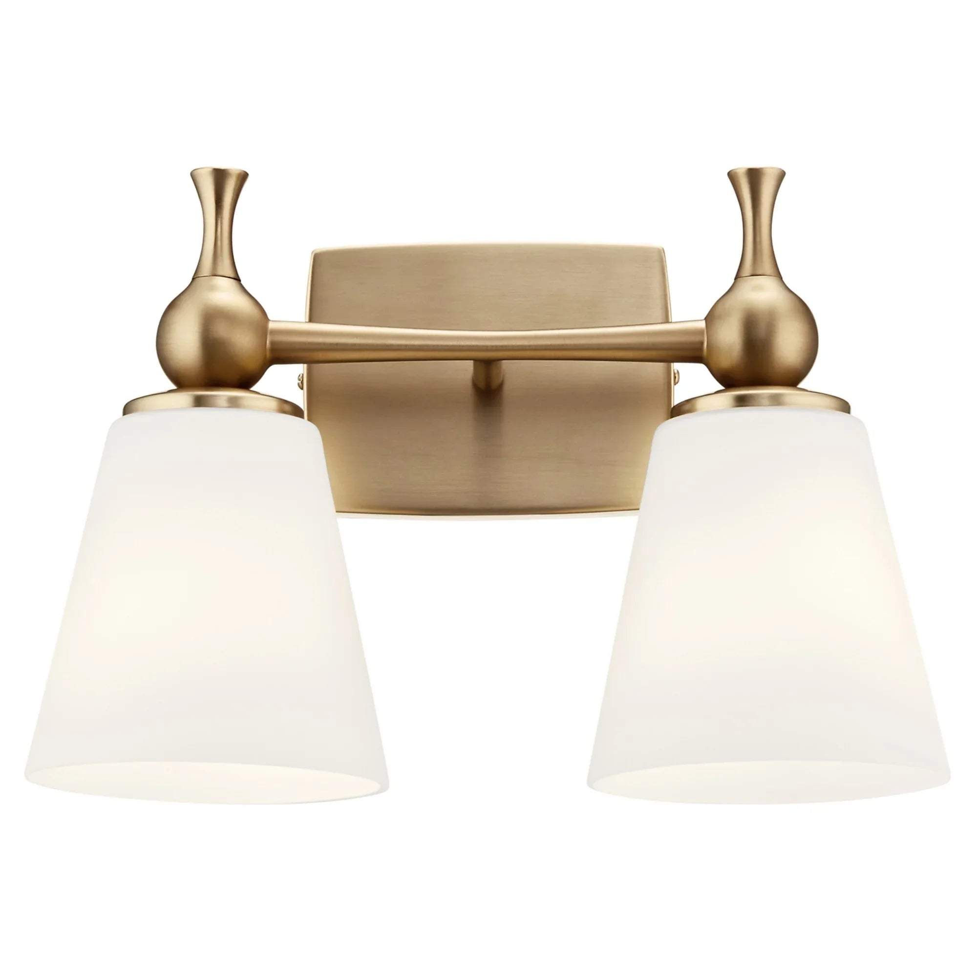 Cosabella 15" 2-Light Bath Vanity Light, Champagne Bronze Finish - Bees Lighting