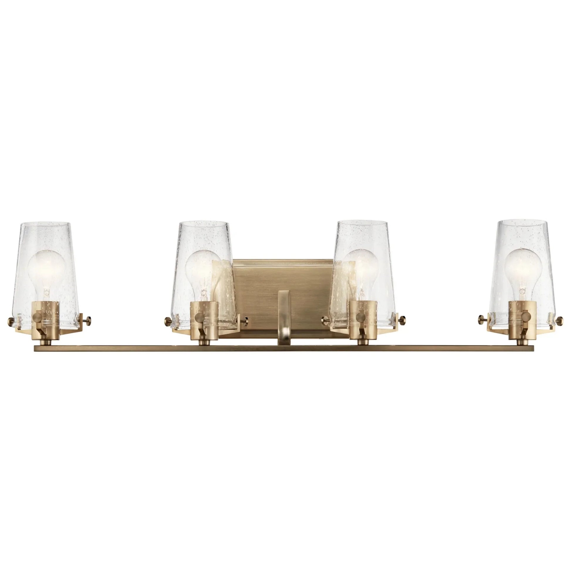 Alton 34" 4-Light Bath Vanity Light, Champagne Bronze Finish - Bees Lighting
